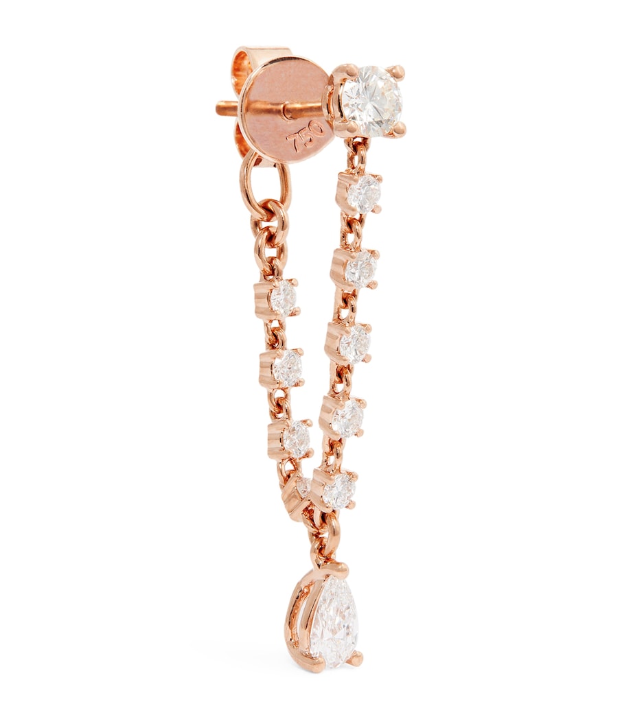 Rose Gold and Diamond Olivia Loop Earring ROSE GOLD Image 1