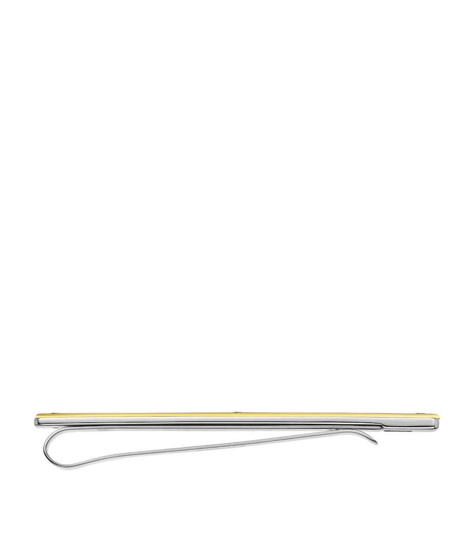 Cartier Yellow Gold and Stainless Steel Santos de Cartier Tie Clip Image 2