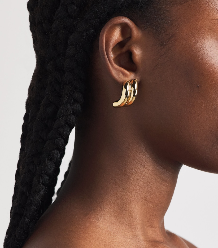 Eddie Borgo Gold-Plated Torsade Stud Earrings Gold Image 4