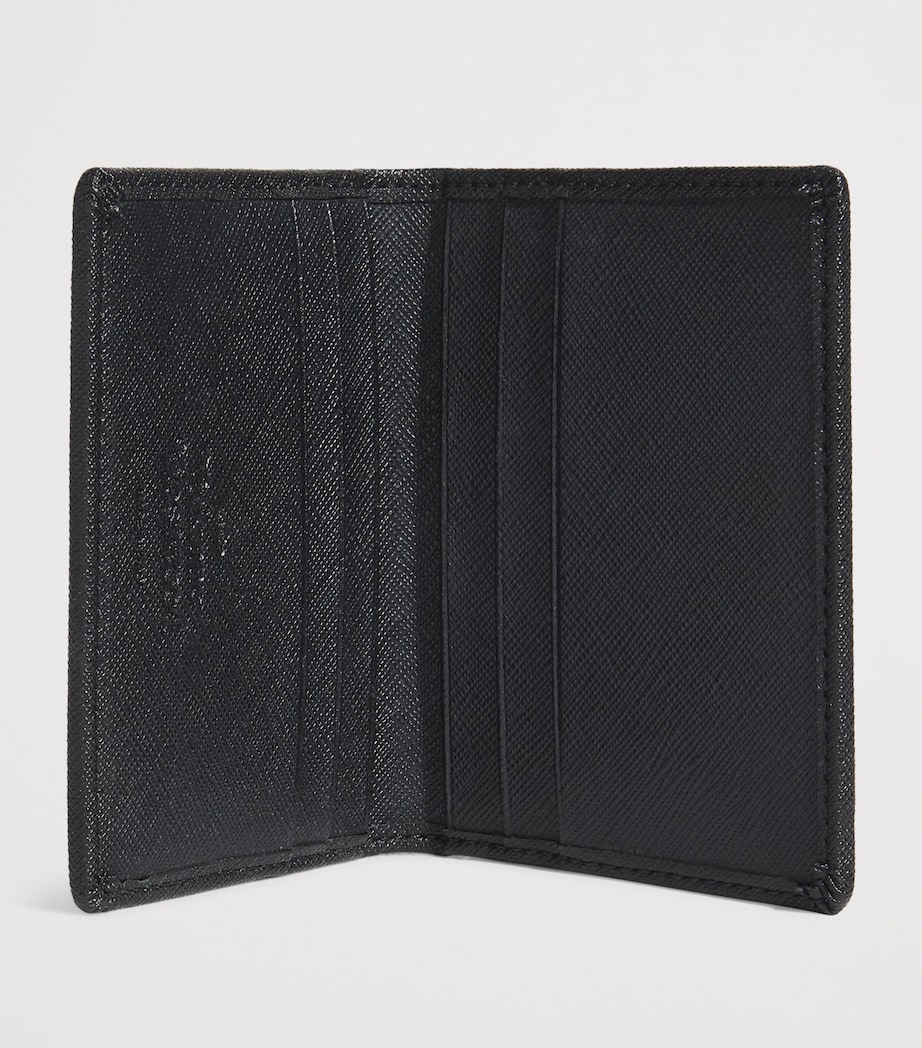 Saffiano Leather Card Holder N401 BLACK Image 2