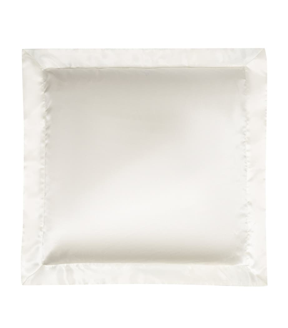 Silk Square Pillowcase (65cm x 65cm) IVORY Image 1