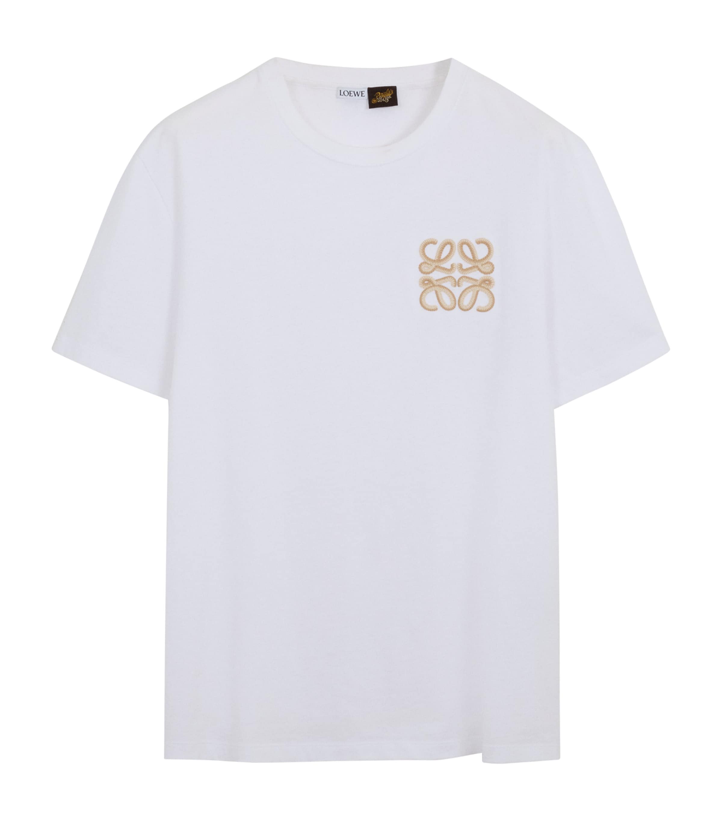 LOEWE Mens x Paula's Ibiza Anagram Relaxed T-Shirt White Image 1