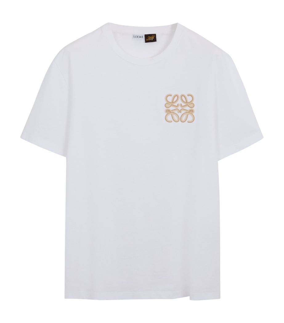 LOEWE Mens x Paula's Ibiza Anagram Relaxed T-Shirt White Image 1