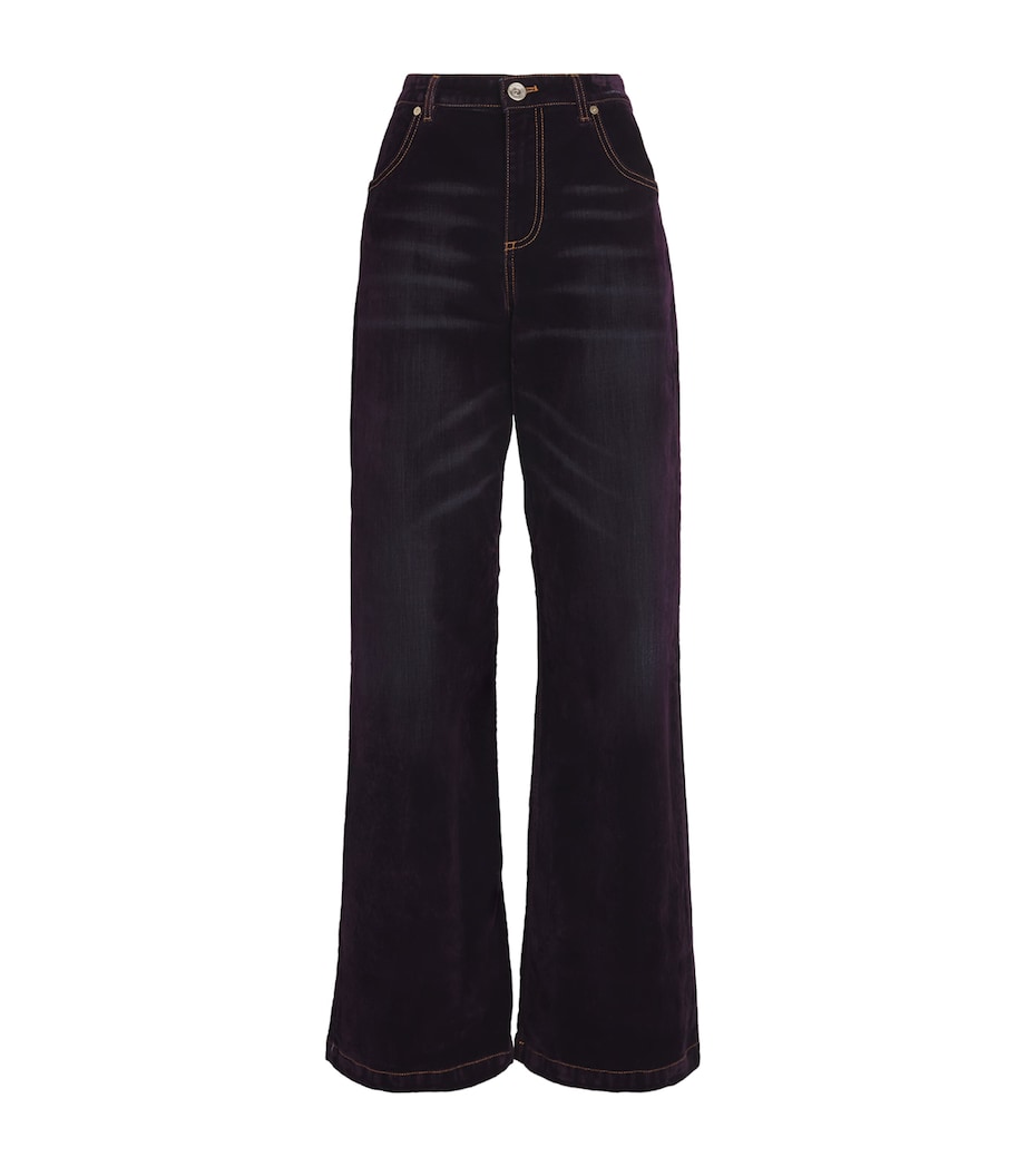 Eleventy Womens Velvet Trousers Mosto Image 1
