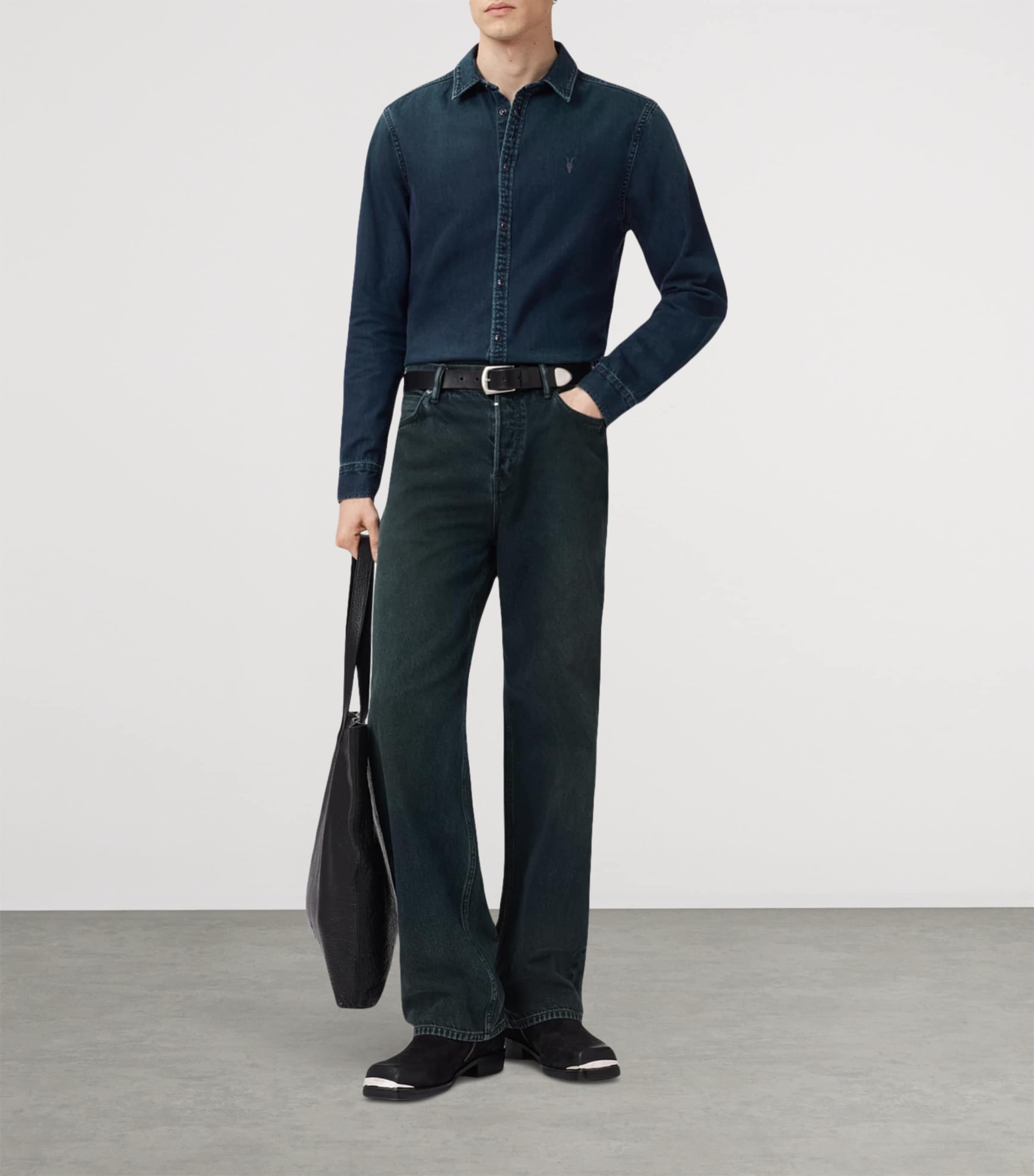 Organic Cotton Gleason Shirt PHANTOM BLUE Image 5