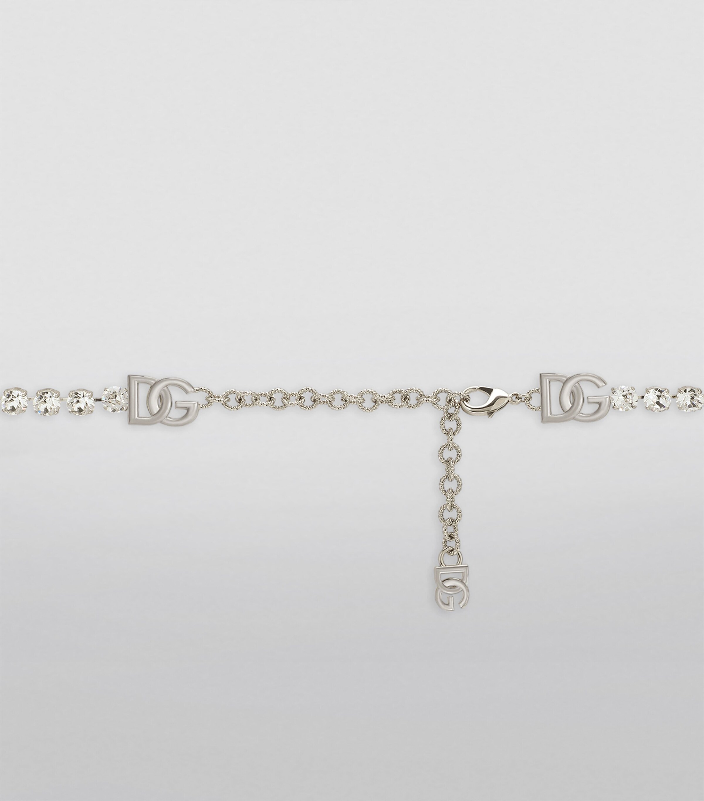 Dolce&Gabbana Crystal-Embellished DG Logo Belt Silverpall Image 4