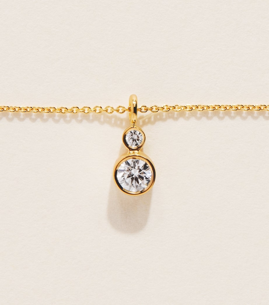Sophie Bille Brahe Yellow Gold and Diamond Lou Simple Necklace Yellow Gold Image 5
