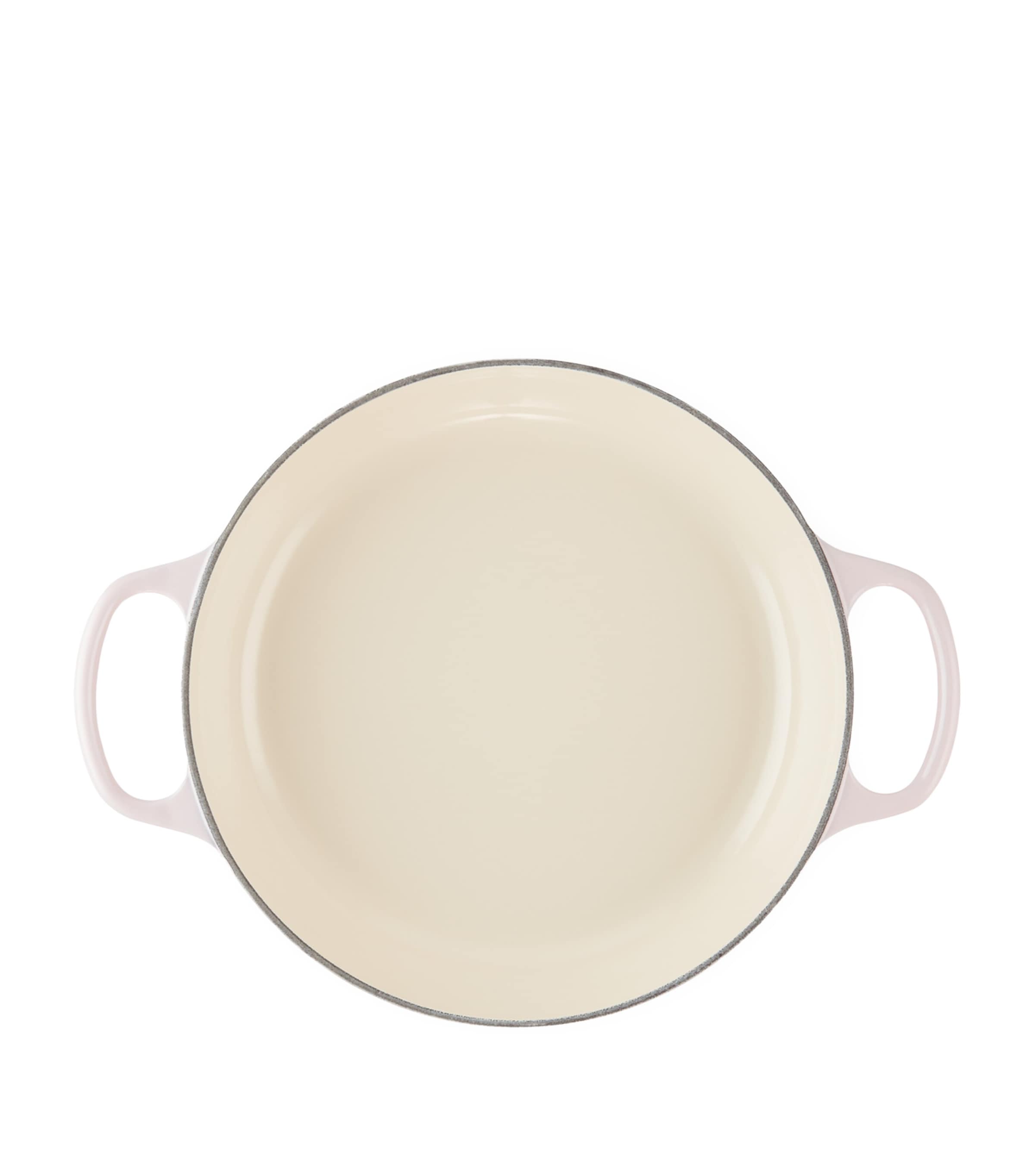 Le Creuset Cast Iron Shallow Casserole Dish (30cm) Shell Pink Image 4