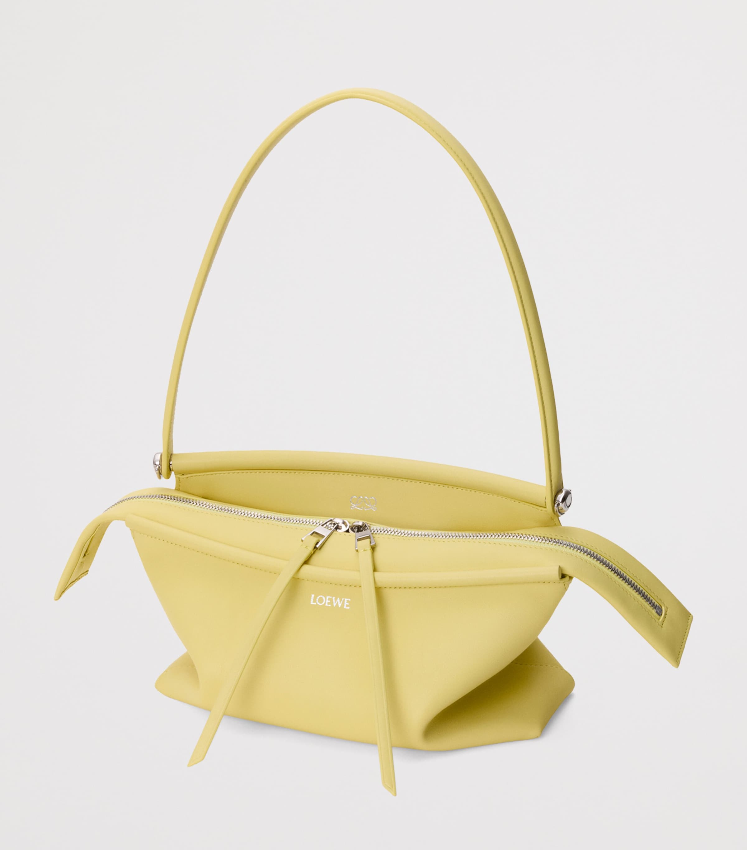 LOEWE Small Leather Whisker Shoulder Bag Vanilla Image 3