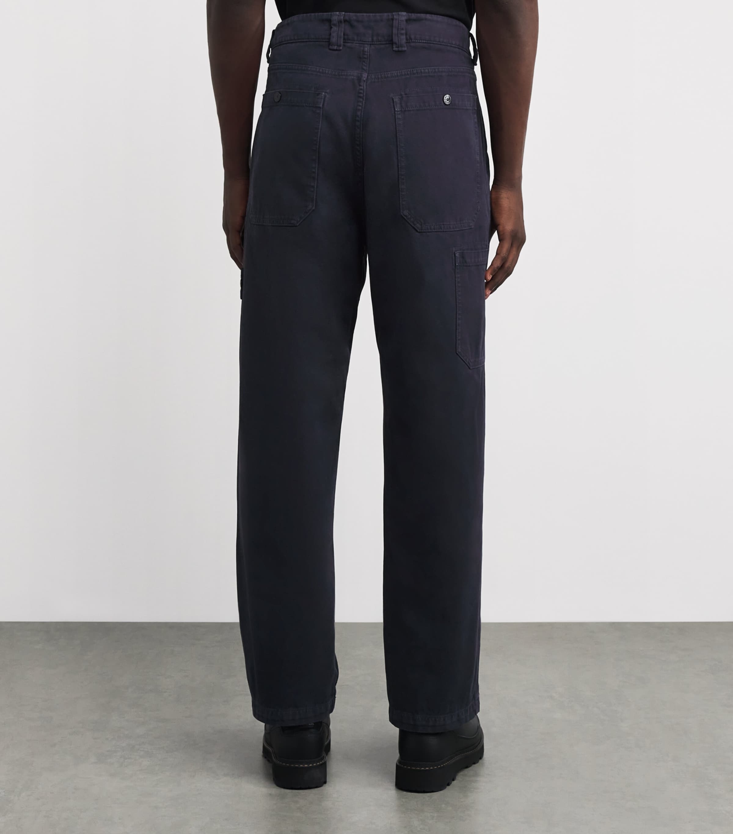 Cotton Compass Straight Trousers V0126 Image 4