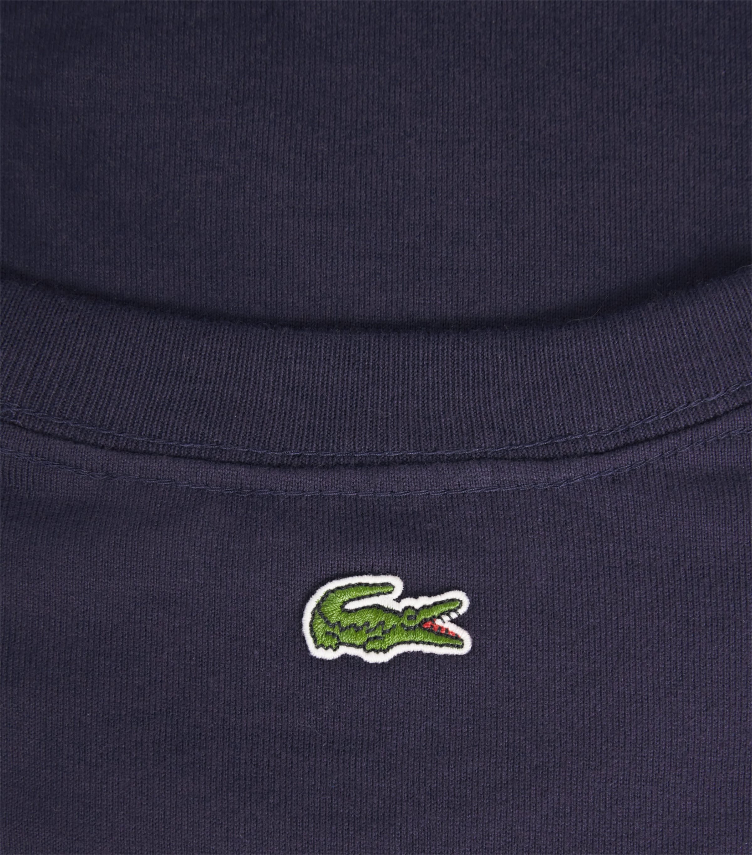 Lacoste Mens French Made Signature Embroidery T-Shirt Dark Navy Blue Image 6