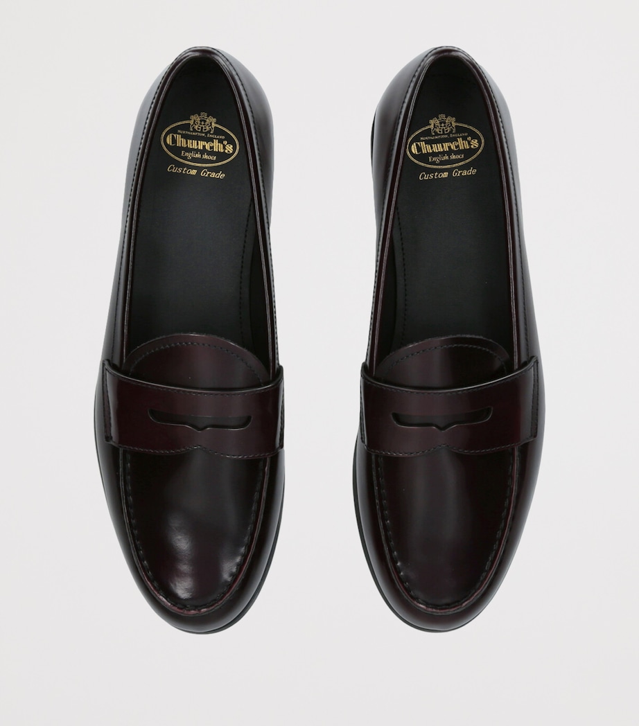 Leather Natalie Loafers WINE Image 4