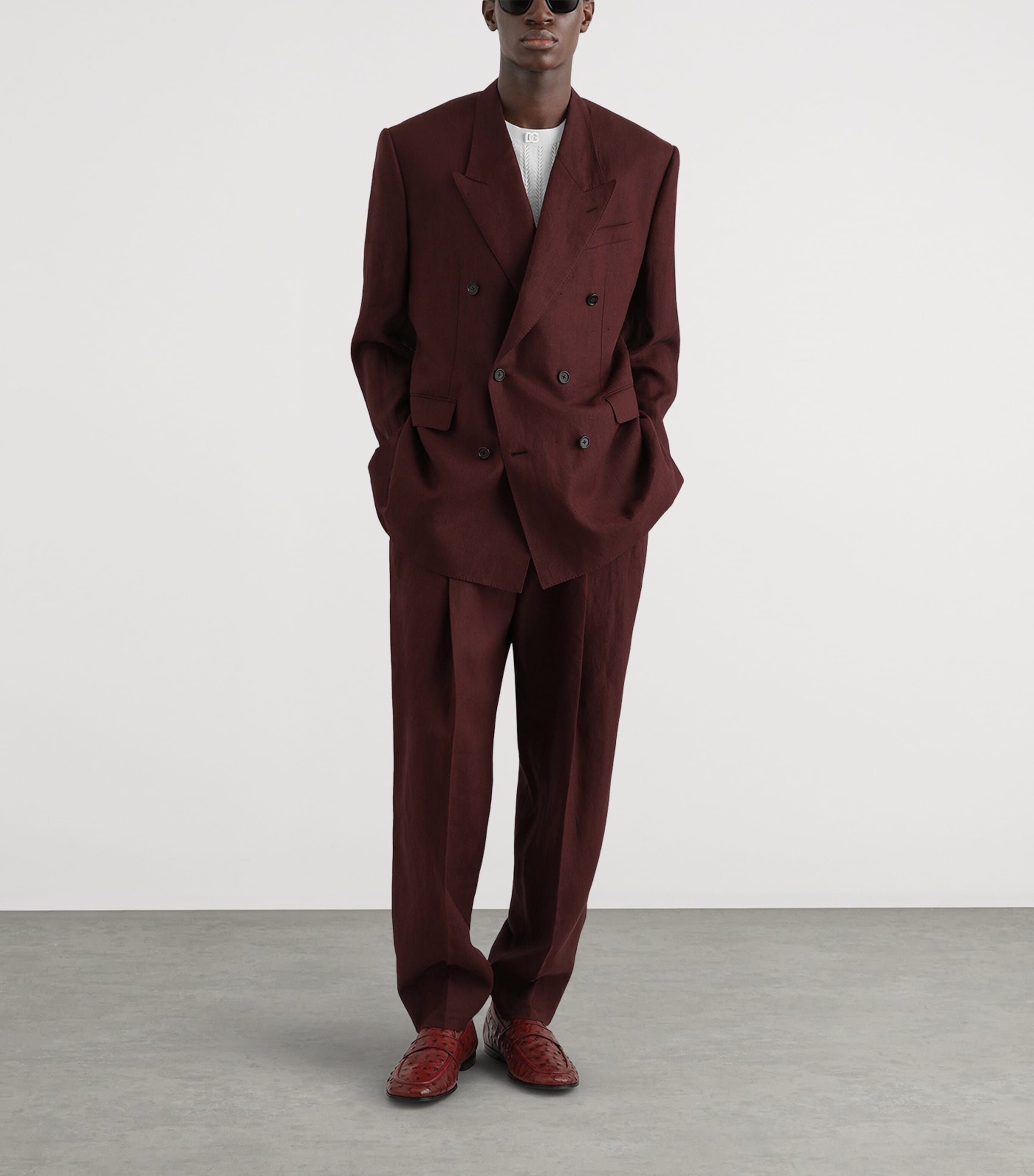 Dolce&Gabbana Multi Linen Sicilia Suit Jacket | Harrods UK