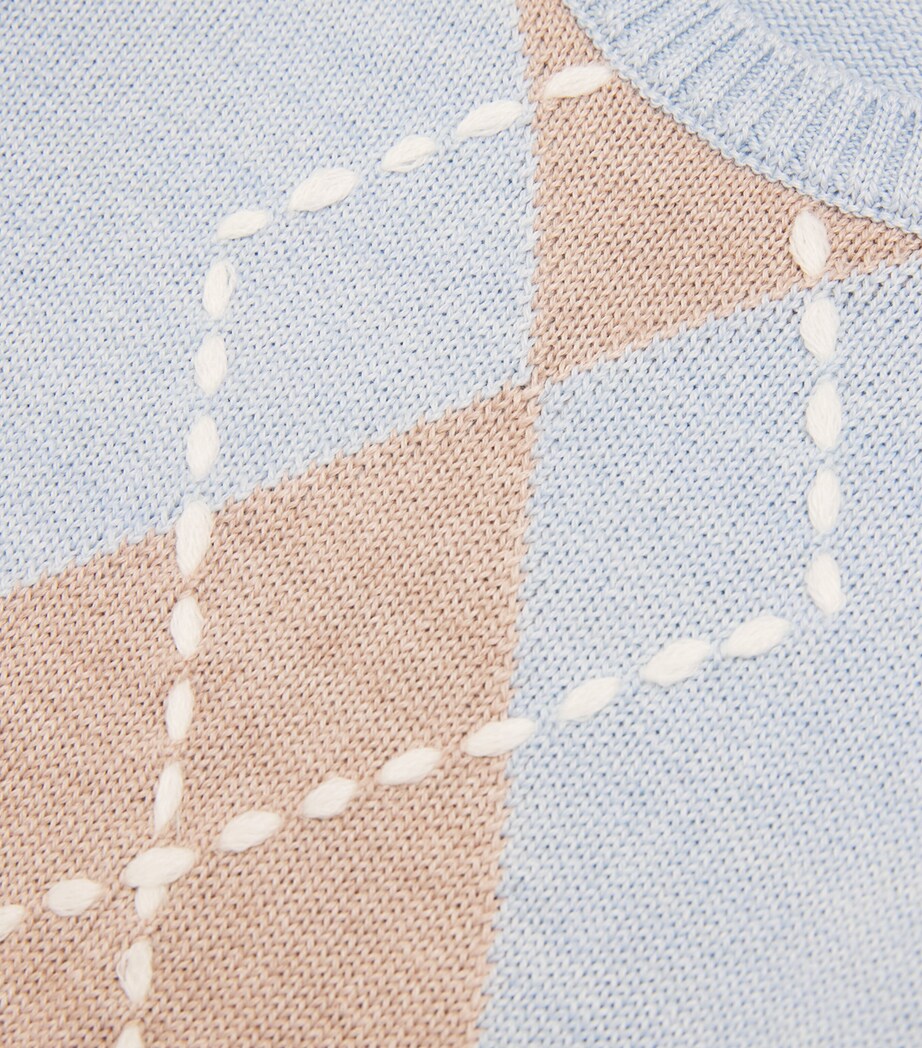 Wool-Blend Argyle Sweater (1-24 Months) OMUTA Image 4