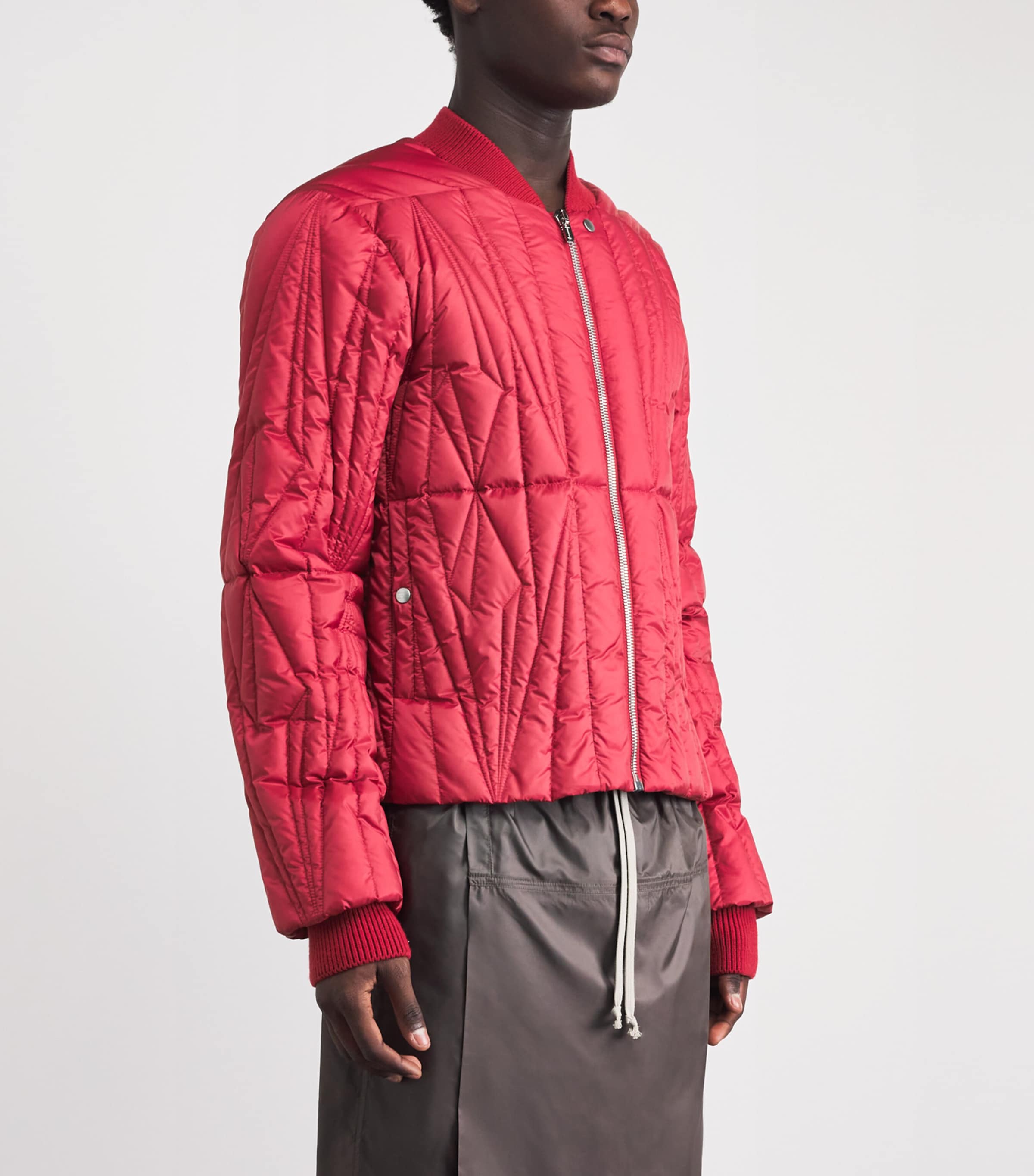 Rick Owens Red x Moncler Down Geocamo Flight Jacket | Harrods US