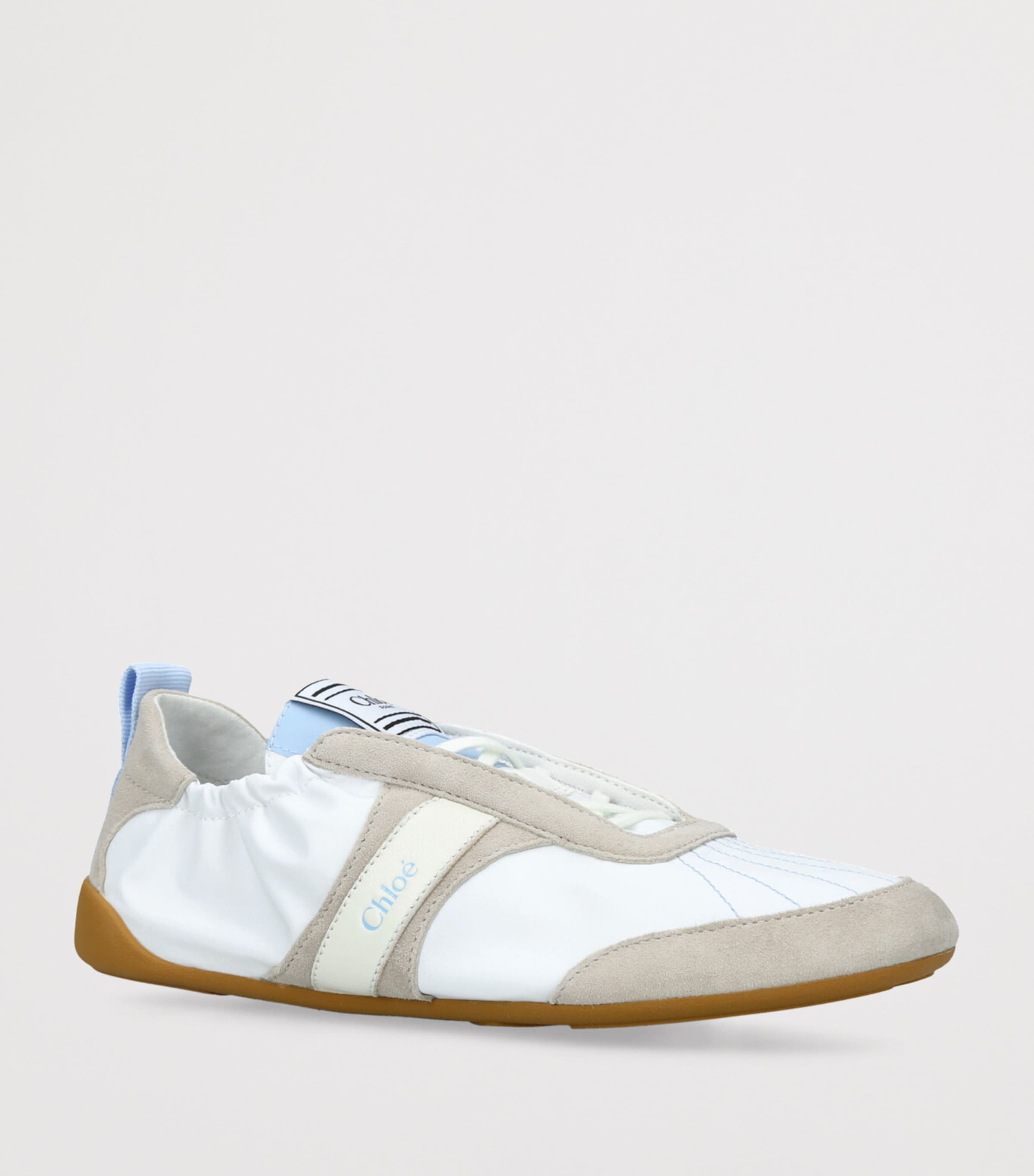 Leather Kick Sneakers PALE BLUE Image 3