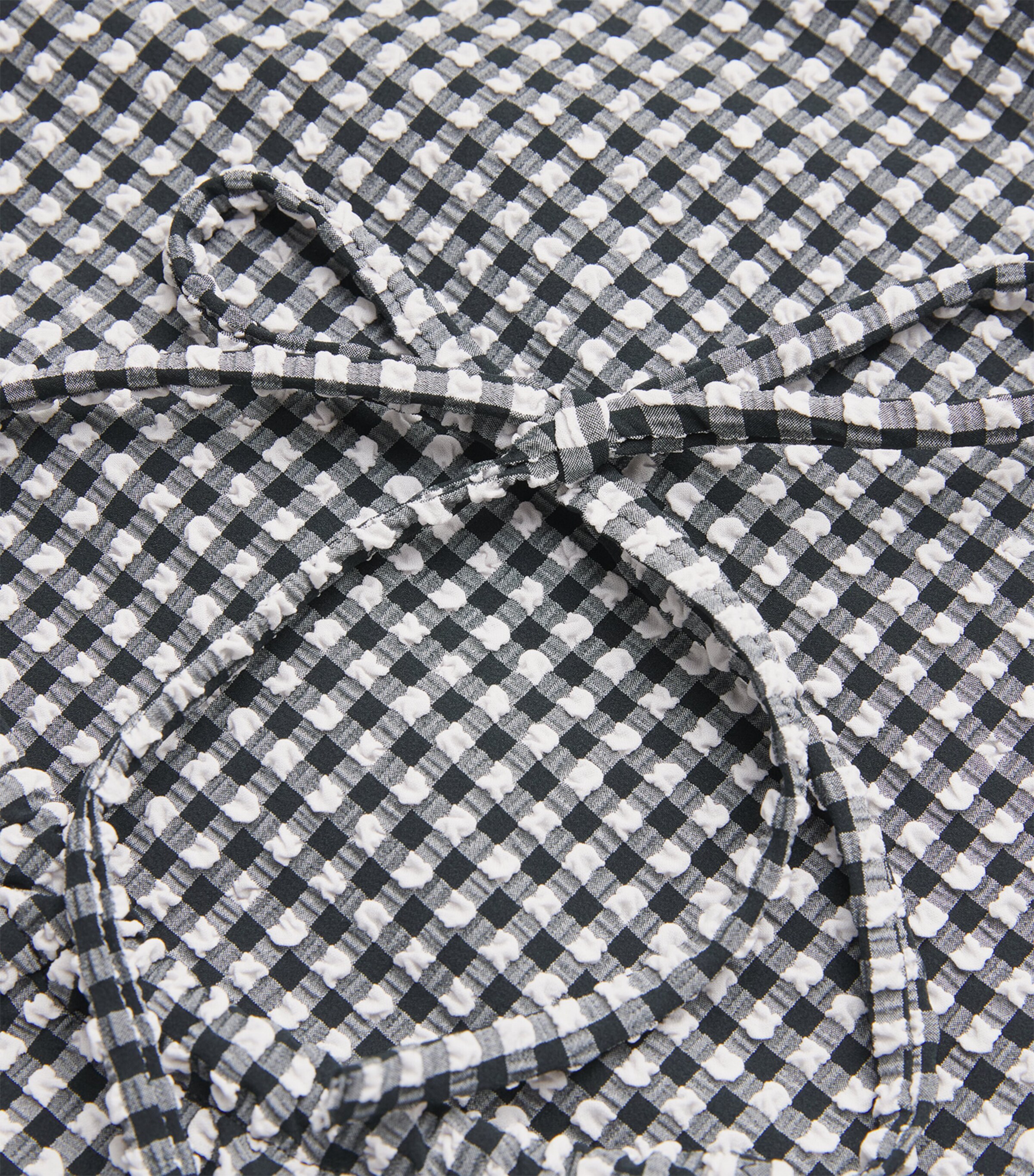 Gingham Halterneck Mini Dress BLACK GINGHAM Image 5