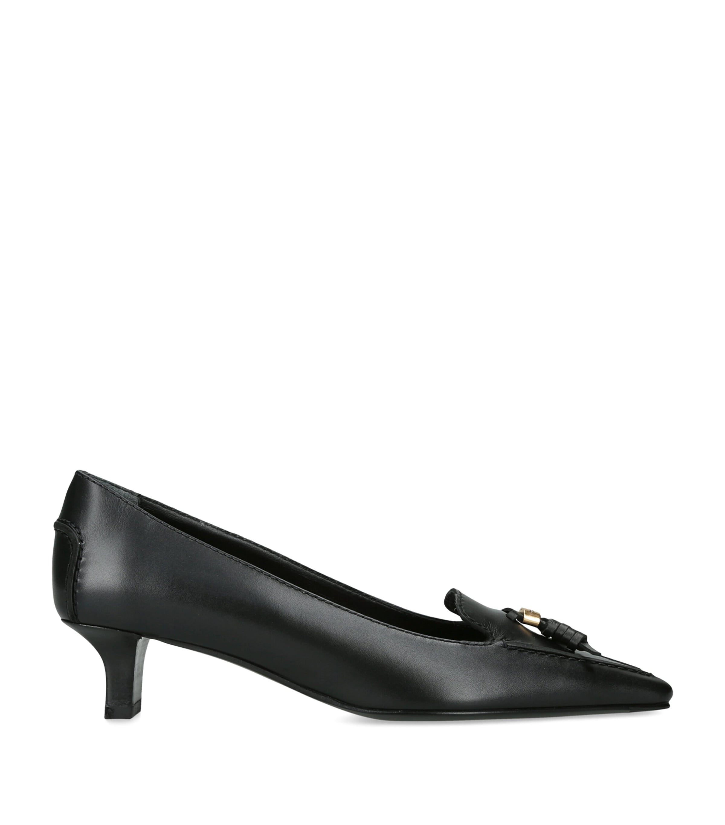 Tod's Leather Cuoio Pumps 10 Black Image 1