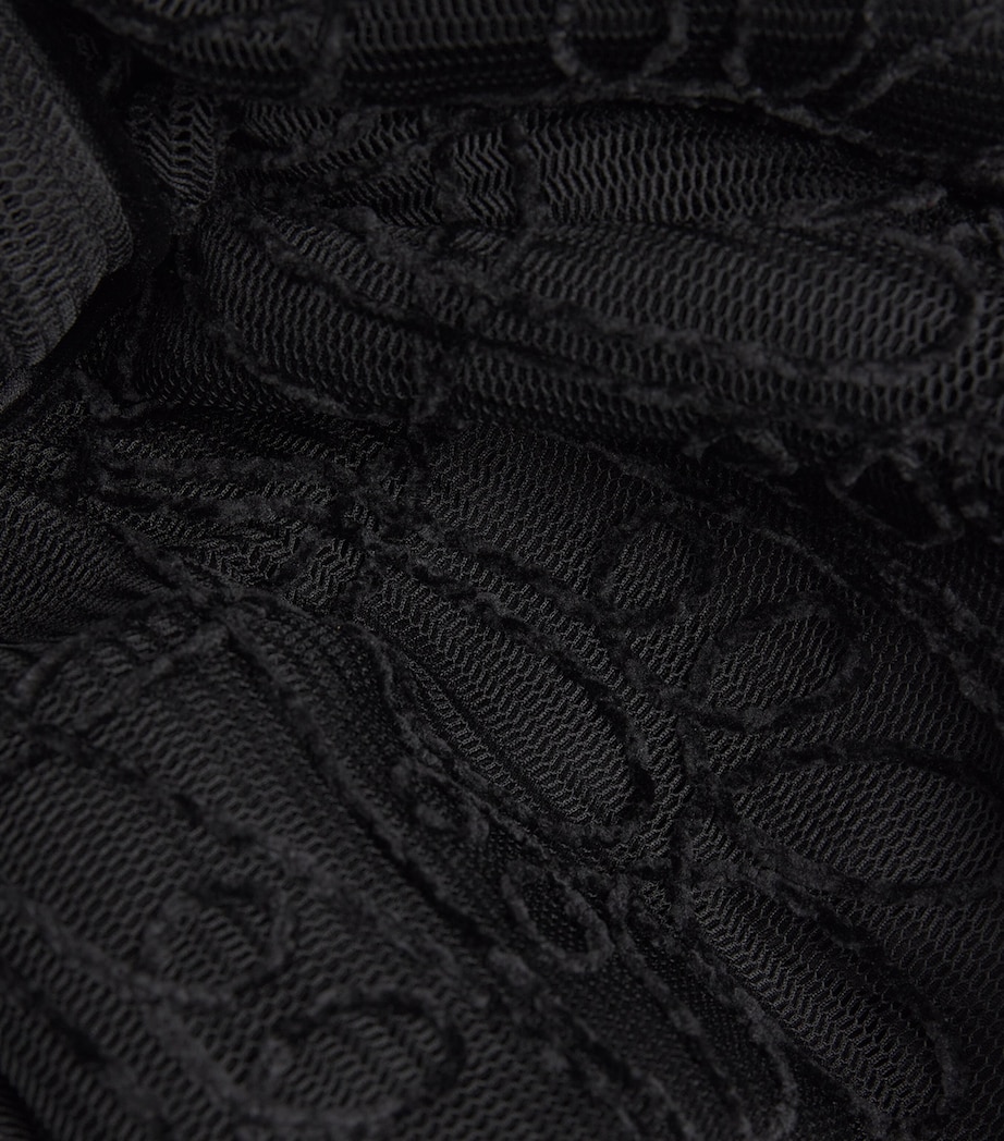 Knitted Mini Dress BLACK Image 5