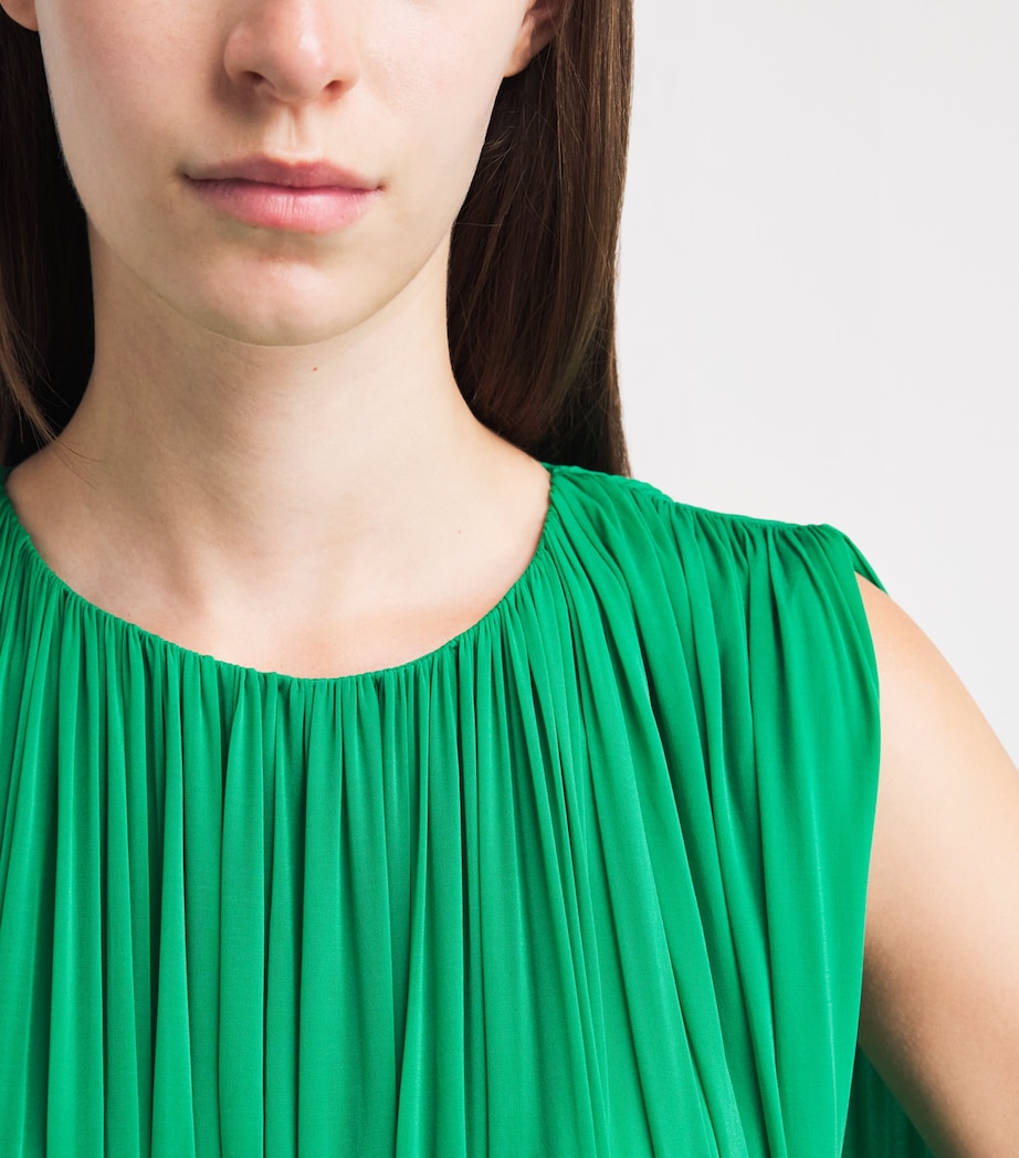 FFORME Womens Draped Kahlo Maxi Dress Grass Green Image 3