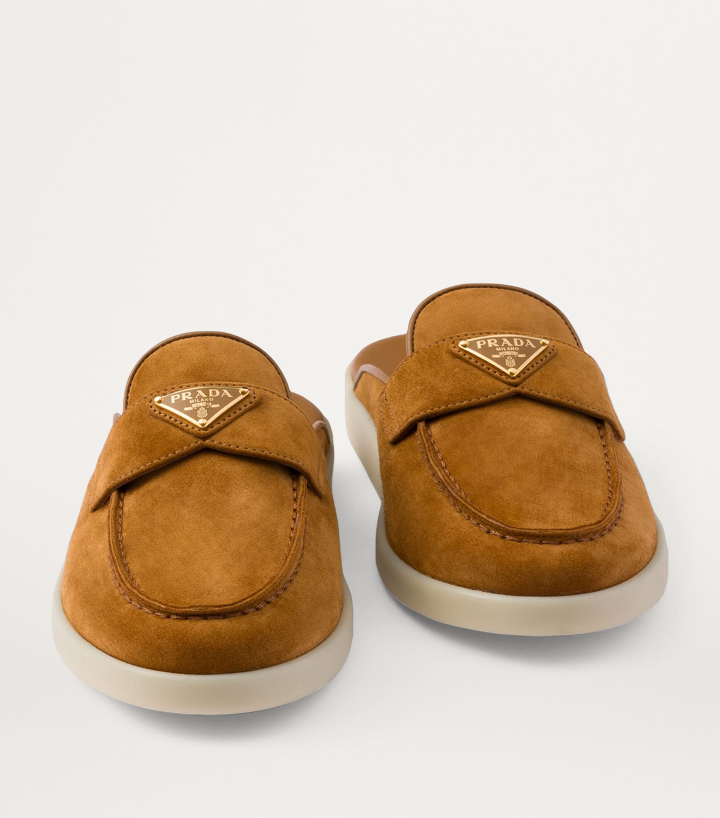 Suede Triangle Mules F0046 Image 5