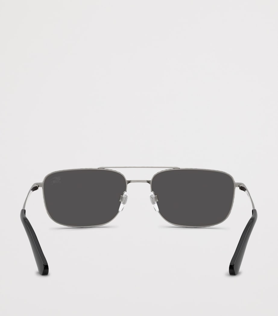 Burberry Metal BE3170 Pilot Sunglasses Grey Image 4