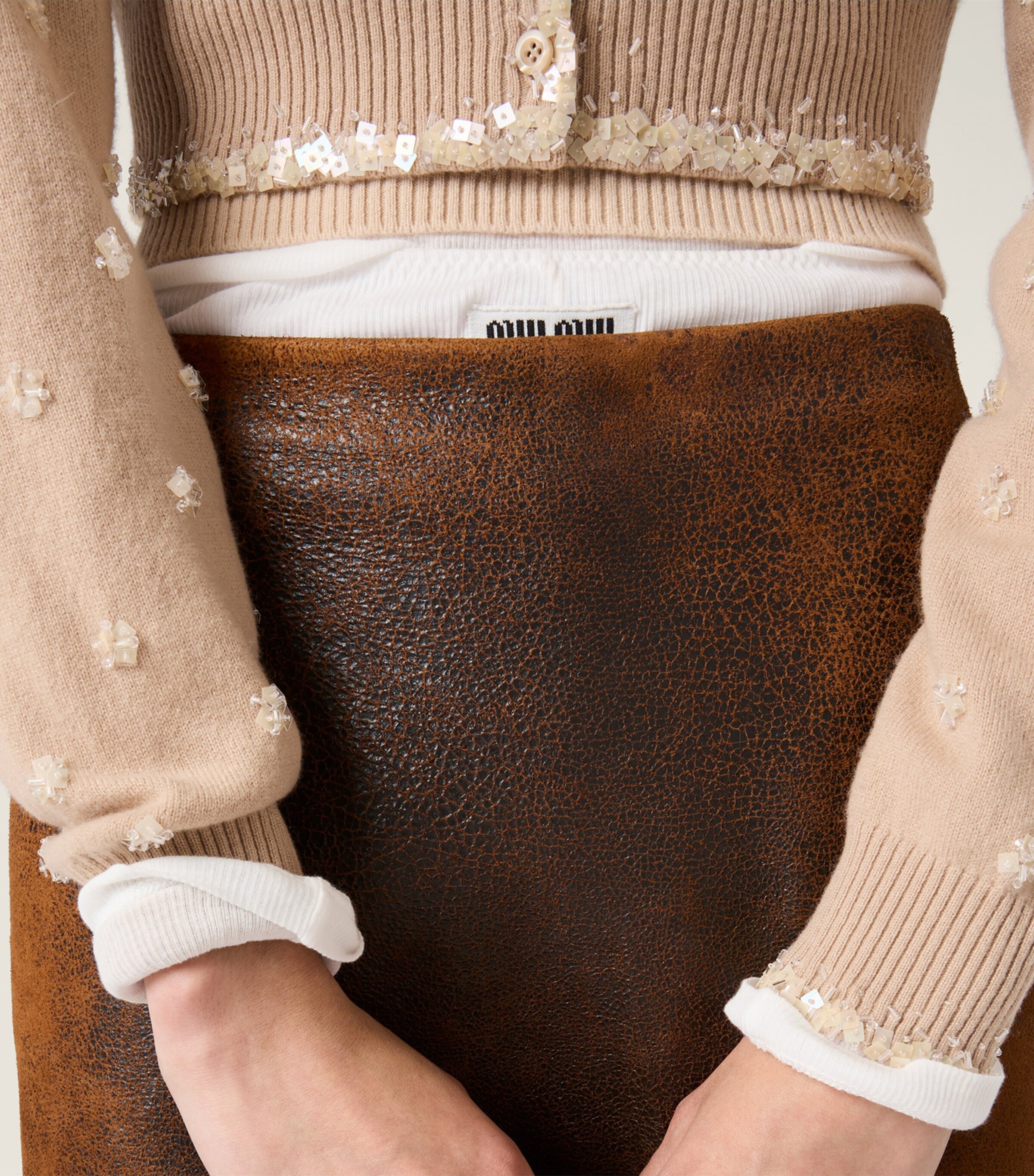 Cashmere Embellished Cardigan F0627 Image 4