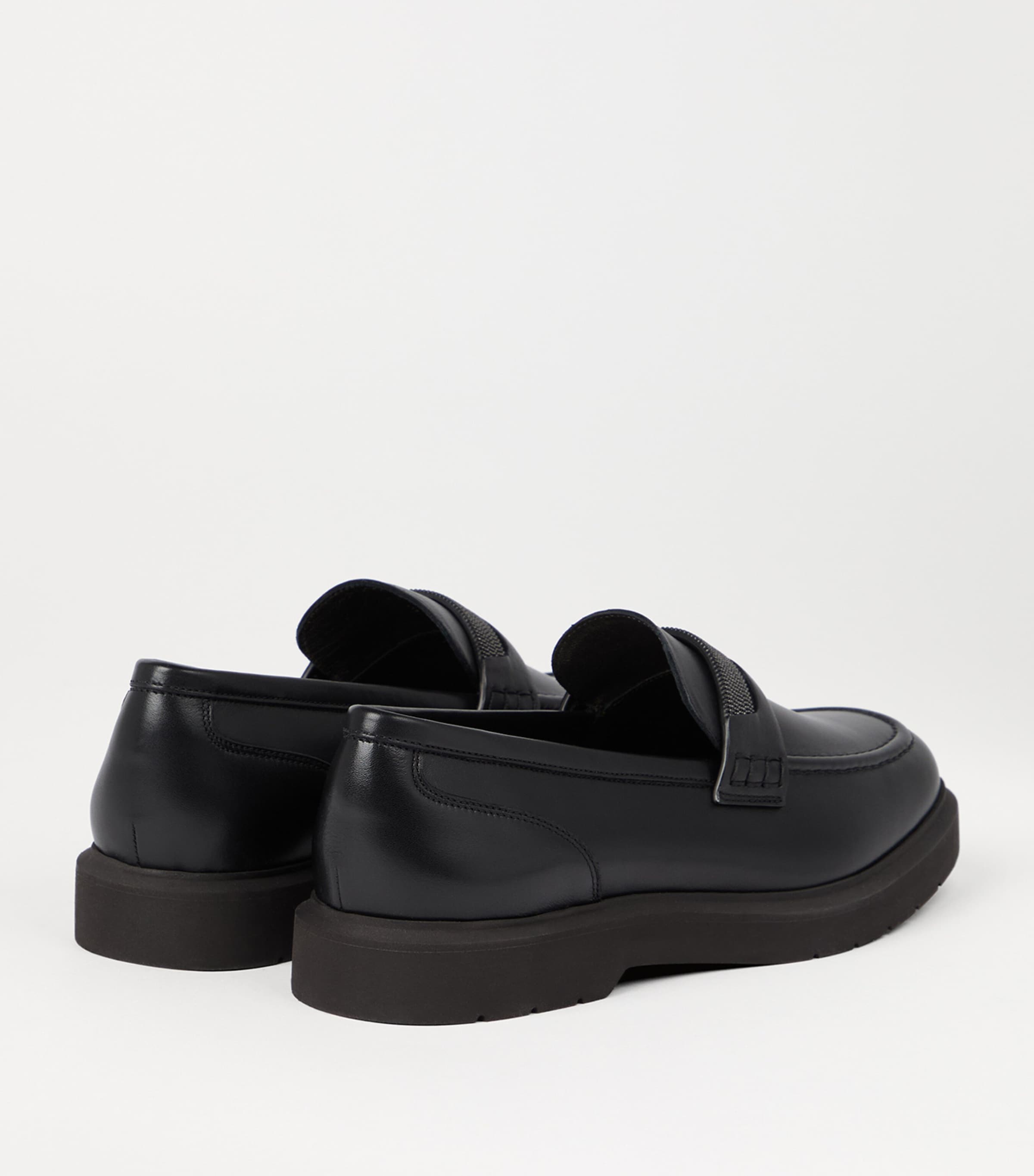 Leather Monili Penny Loafers C101 Image 3