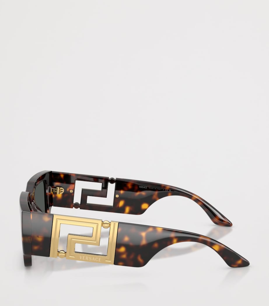 Versace Greca Maxi Rectangle Sunglasses Brown Image 3