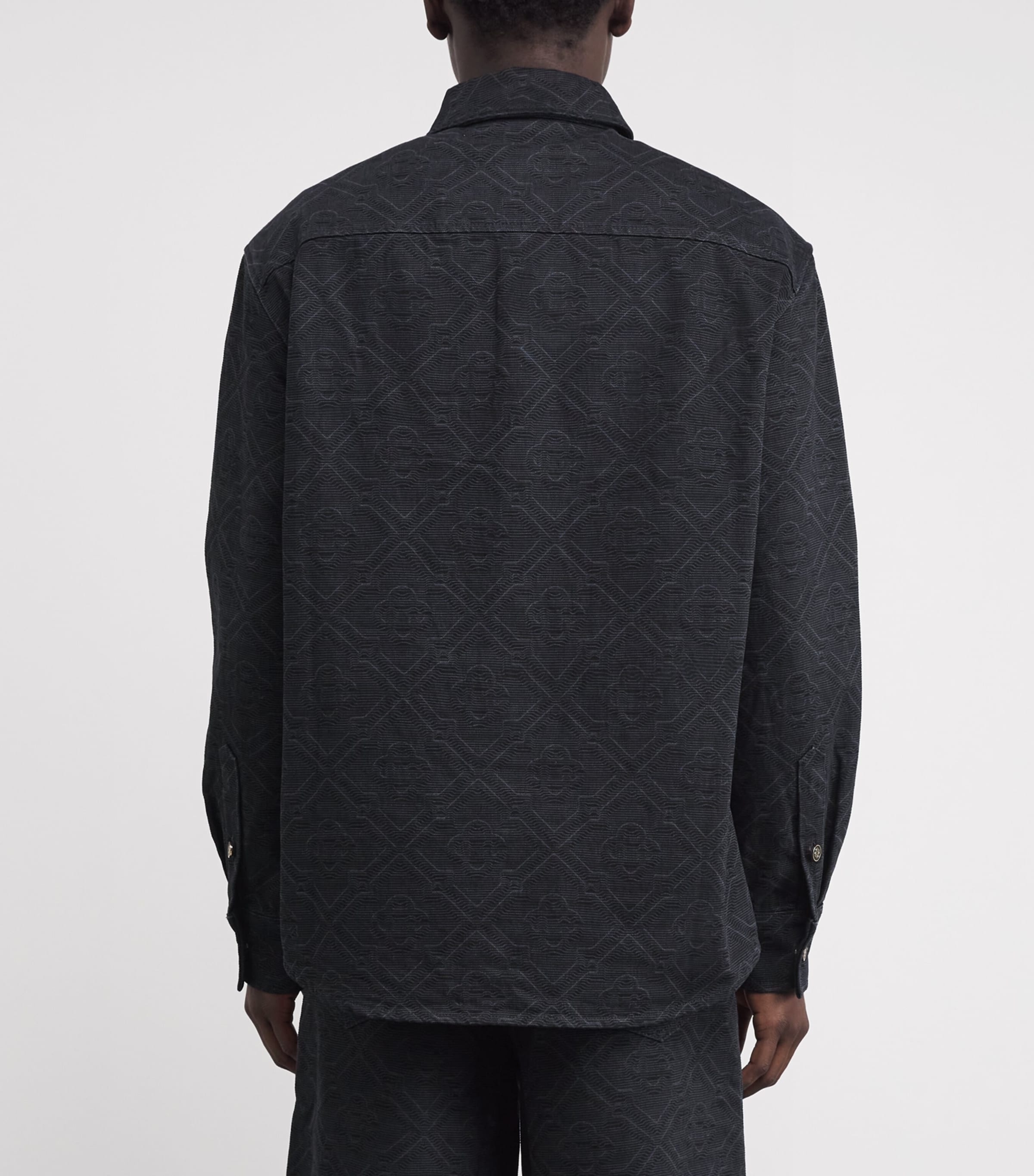 Denim Laser Monogram Shirt BLACK LASER Image 4