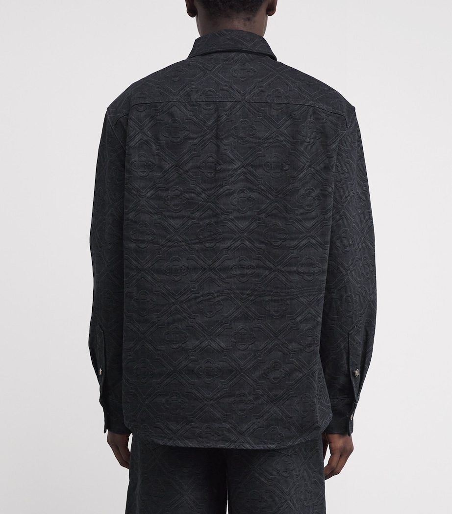 Denim Laser Monogram Shirt BLACK LASER Image 4
