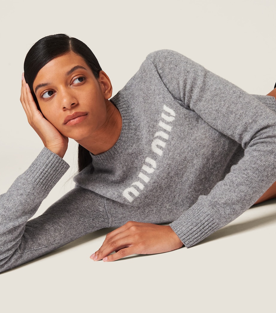 Cashmere Logo Sweater F0031 Image 4