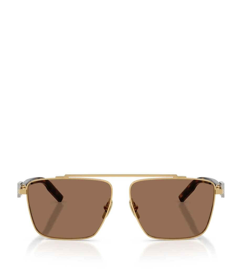Dolce&Gabbana Metal Square Sunglasses Gold Image 1