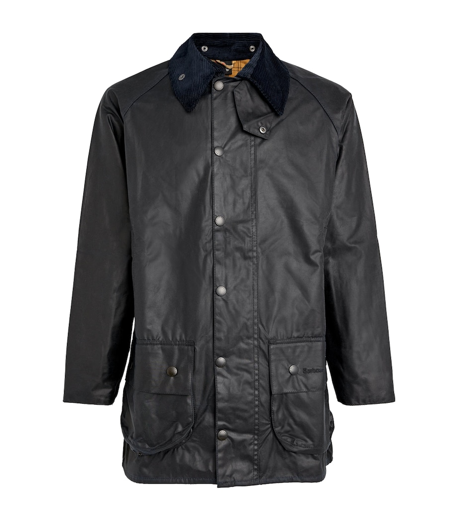 Waxed Beaufort Jacket NAVY Image 1