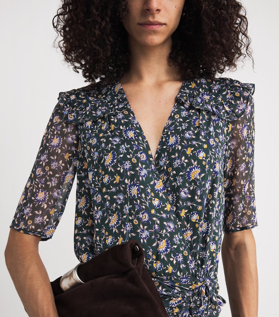 Silk Mick Maxi Dress G0714 HNTER GRN MLTI Image 6