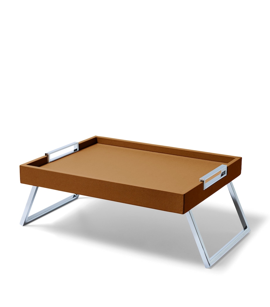 Frette Leather Otello Bed Tray Tabacco Image 1