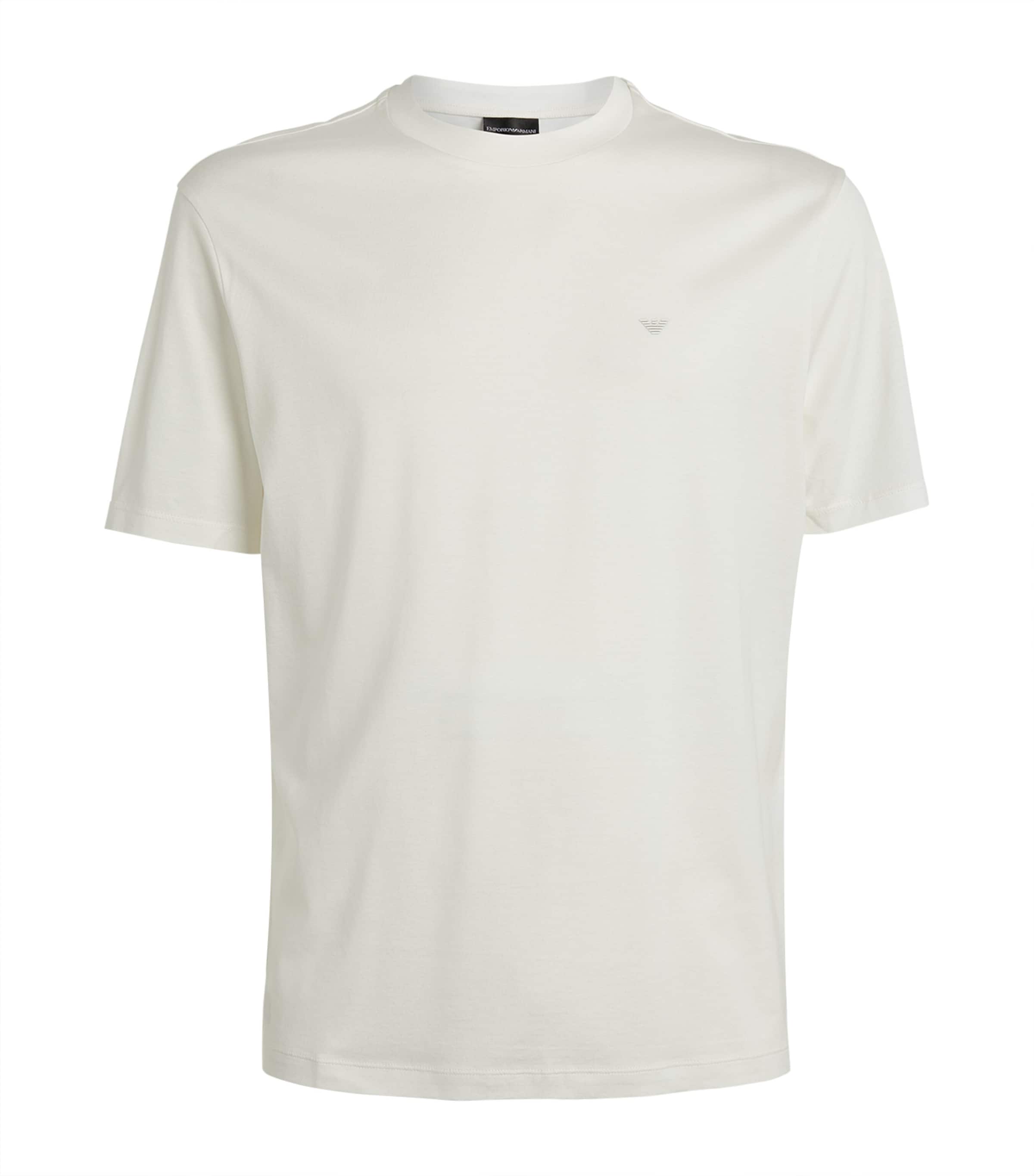 Emporio Armani T-shirt With Chest Logo In White