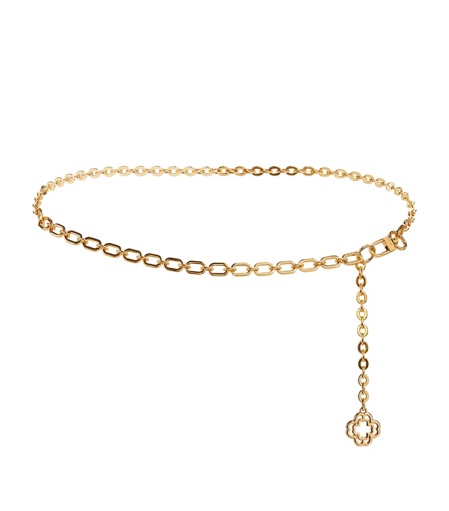 Maje Clover Logo Chain Belt Gold Image 1