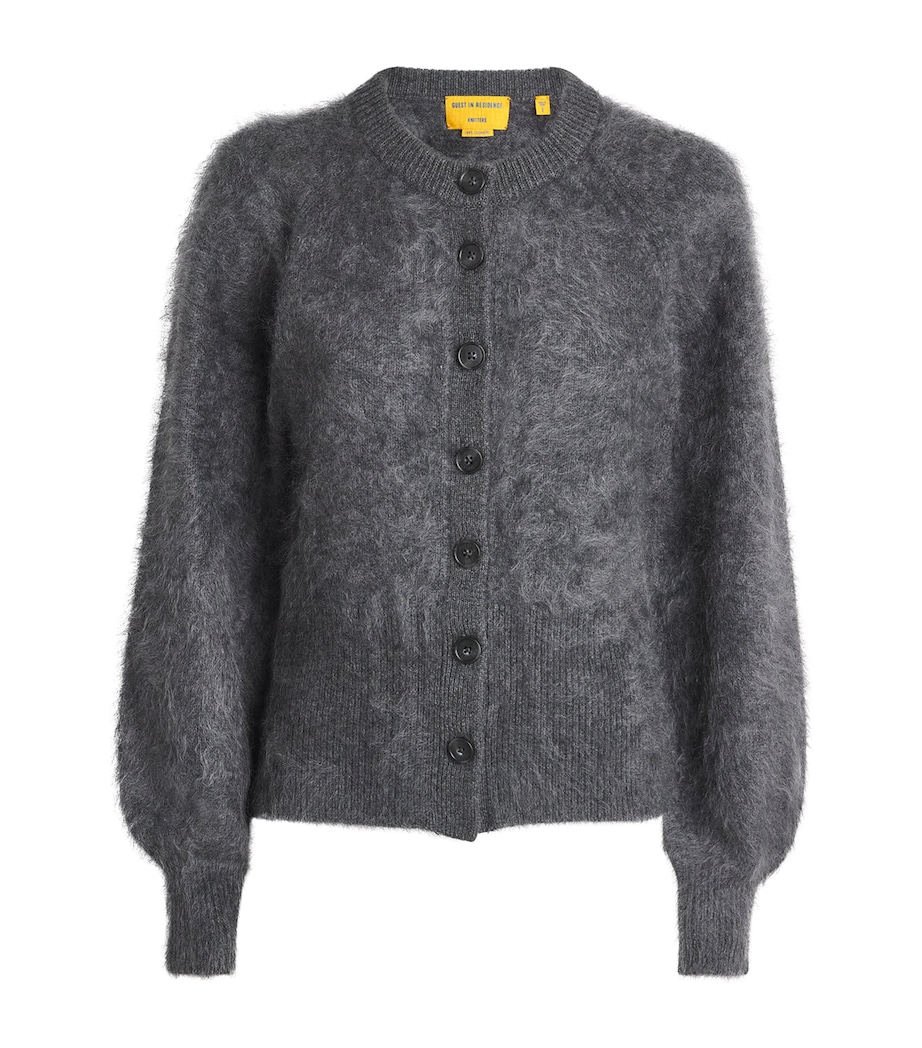 Guest In Residence Womens Cashmere Grizzly Cardigan Charcoal Image 1