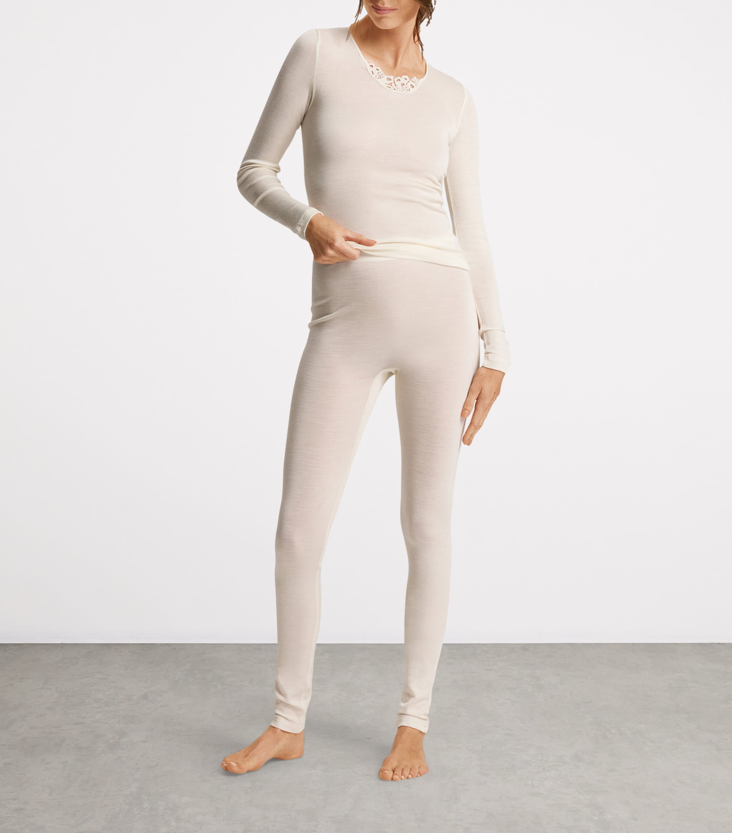 Merino Wool-Silk T-Shirt CYGNE Image 5