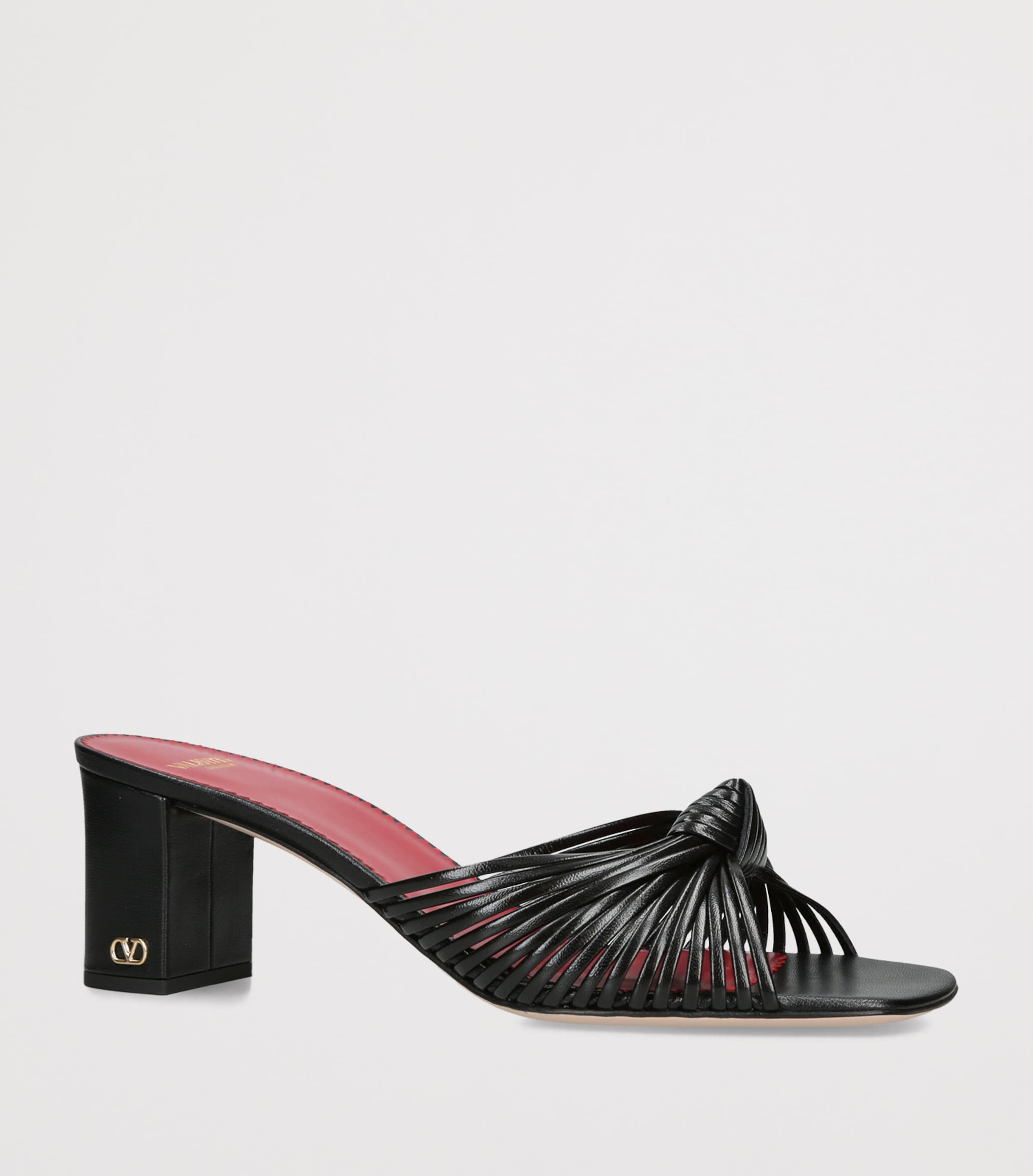 Valentino Garavani Leather Annet Mules 60 Black Image 3