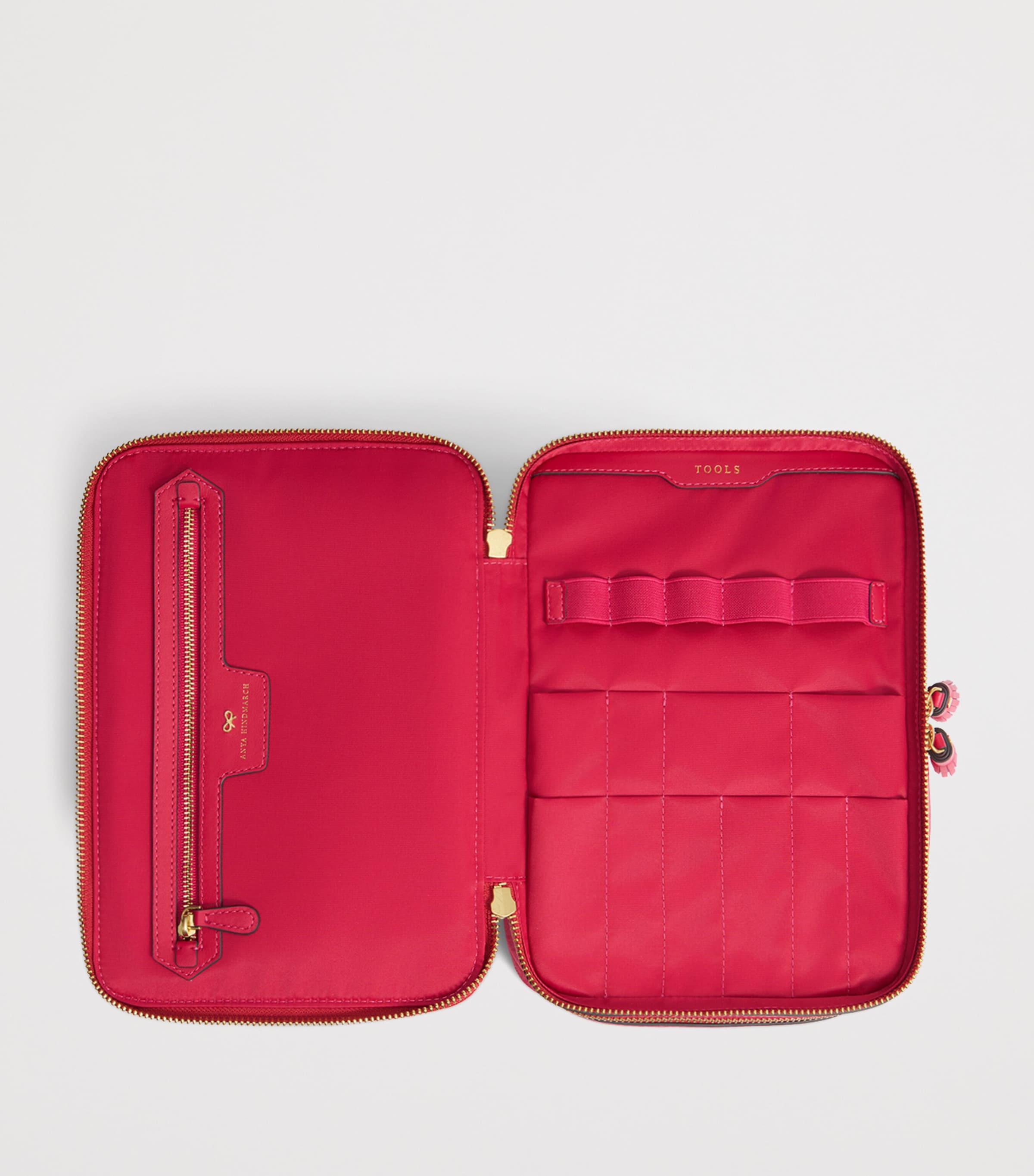 Jacquard Logo Vanity Kit Bag MAGENTA Image 5