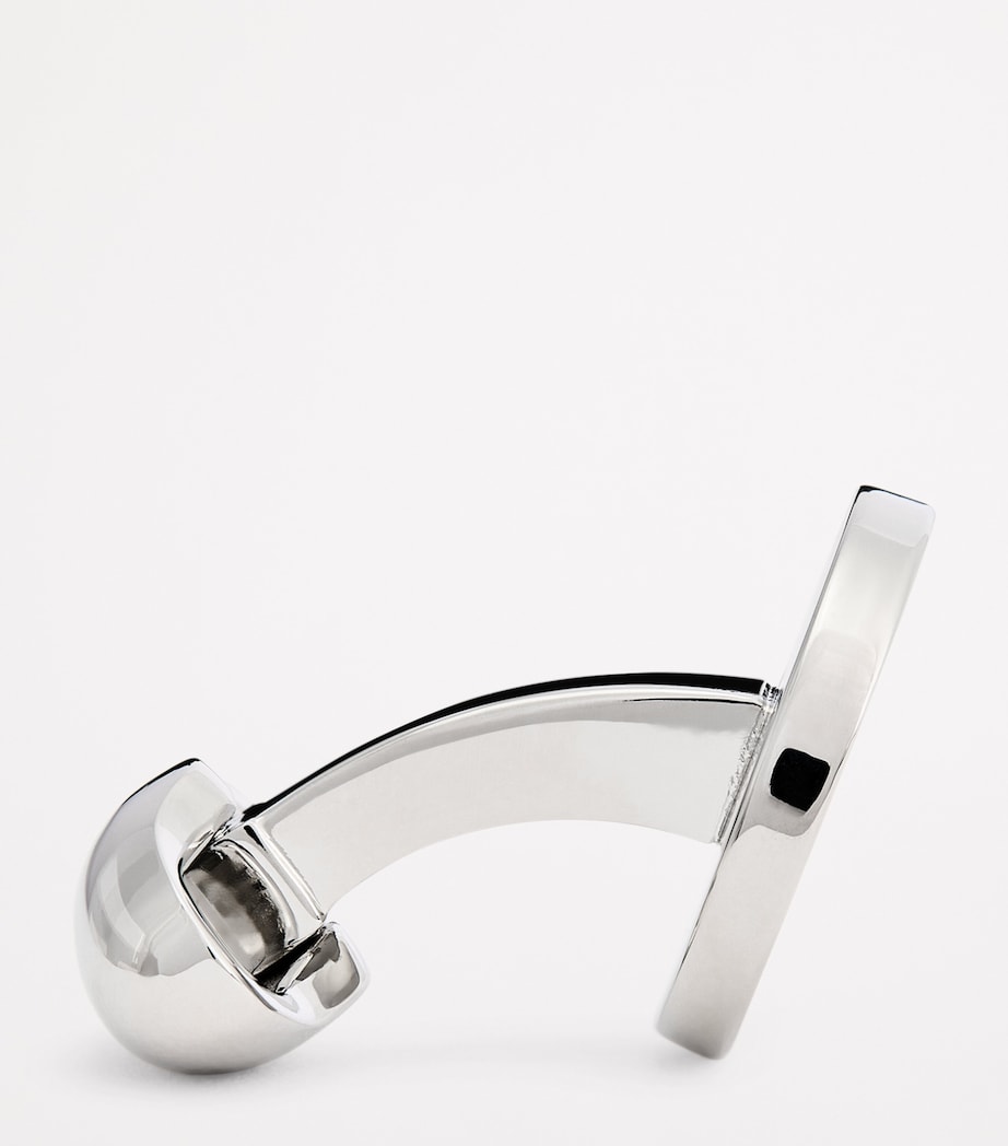 Rhodium-Plated Coin Cufflinks SILVER Image 4