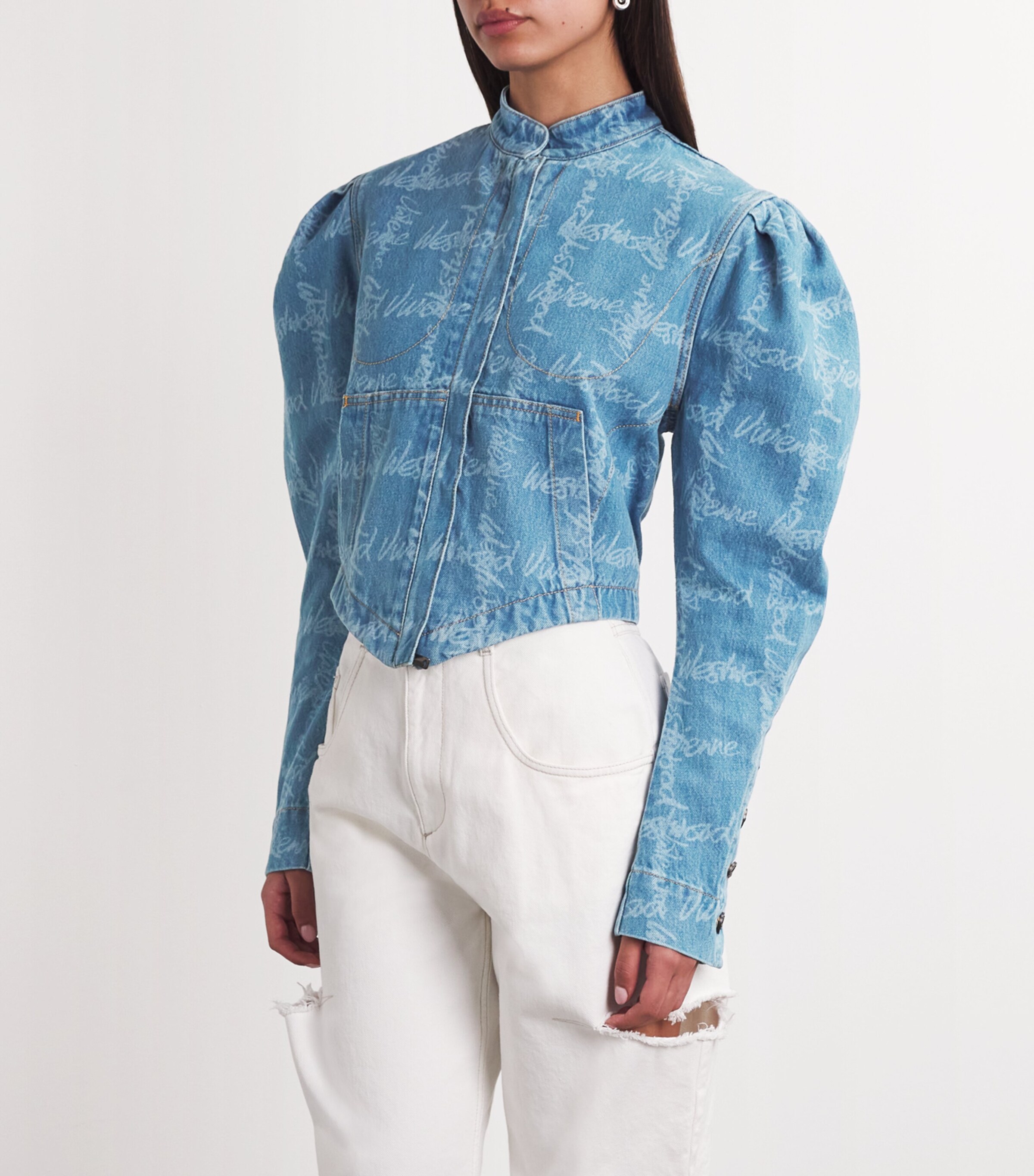 ★Vivienne Westwood★ウォッシュドデニム Filliジャケット Vivienne Westwood Denim Filli Jacket | Harrods US