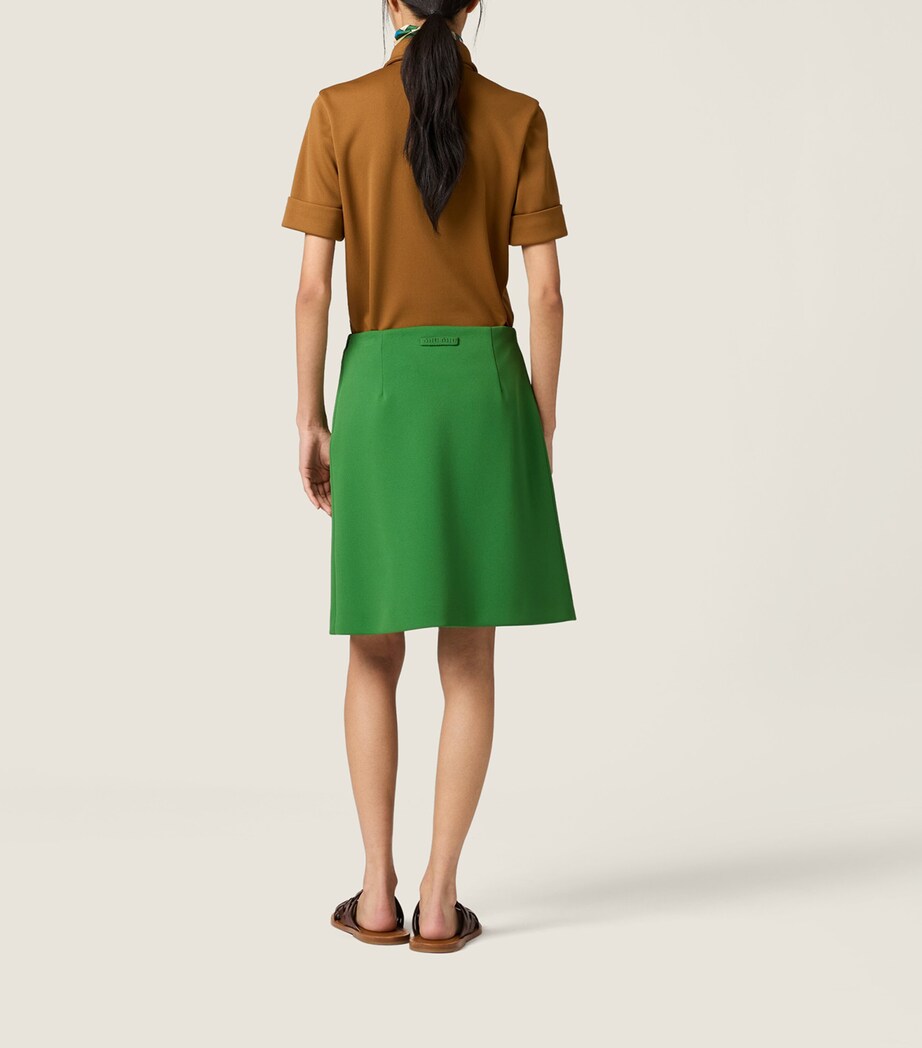 Miu Miu Womens Technical Jersey Polo Shirt Image 3