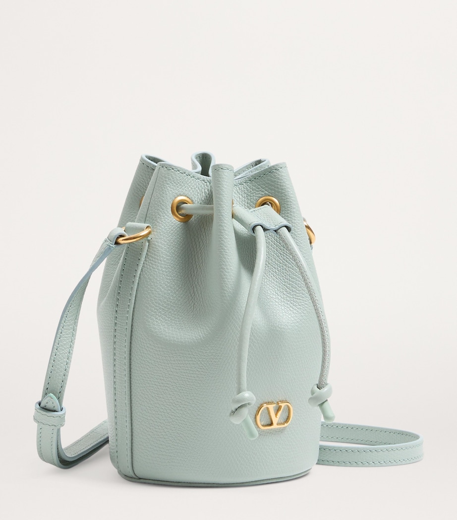 Mini Leather VLogo Signature Bucket Bag WTW Image 4