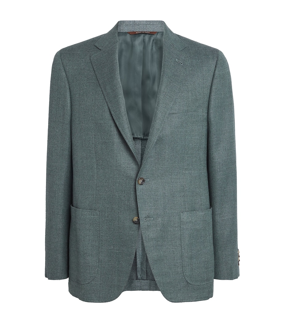 Wool-Blend Tailored Blazer 801 Image 1