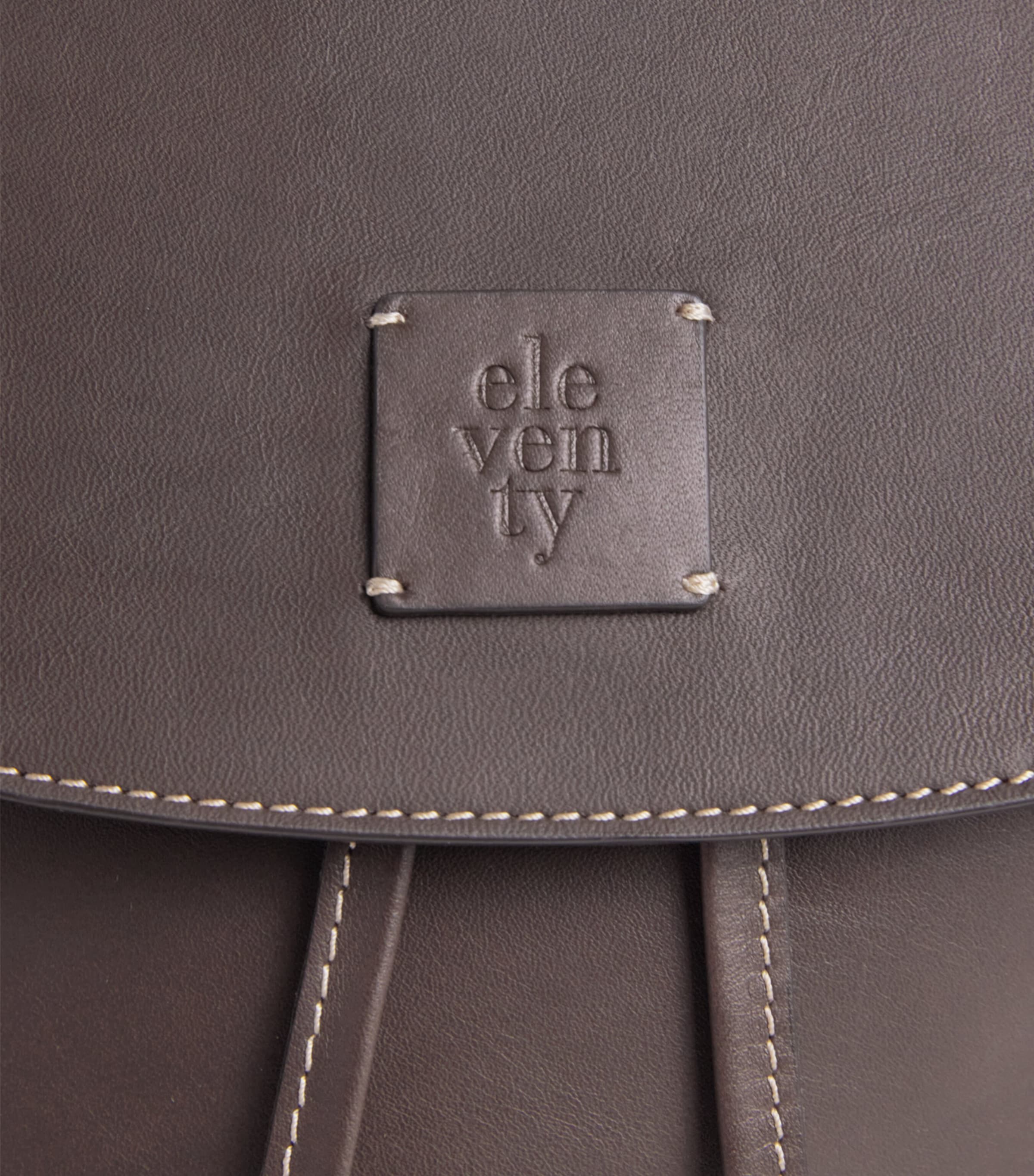 Eleventy Leather Backpack Cacao Image 6