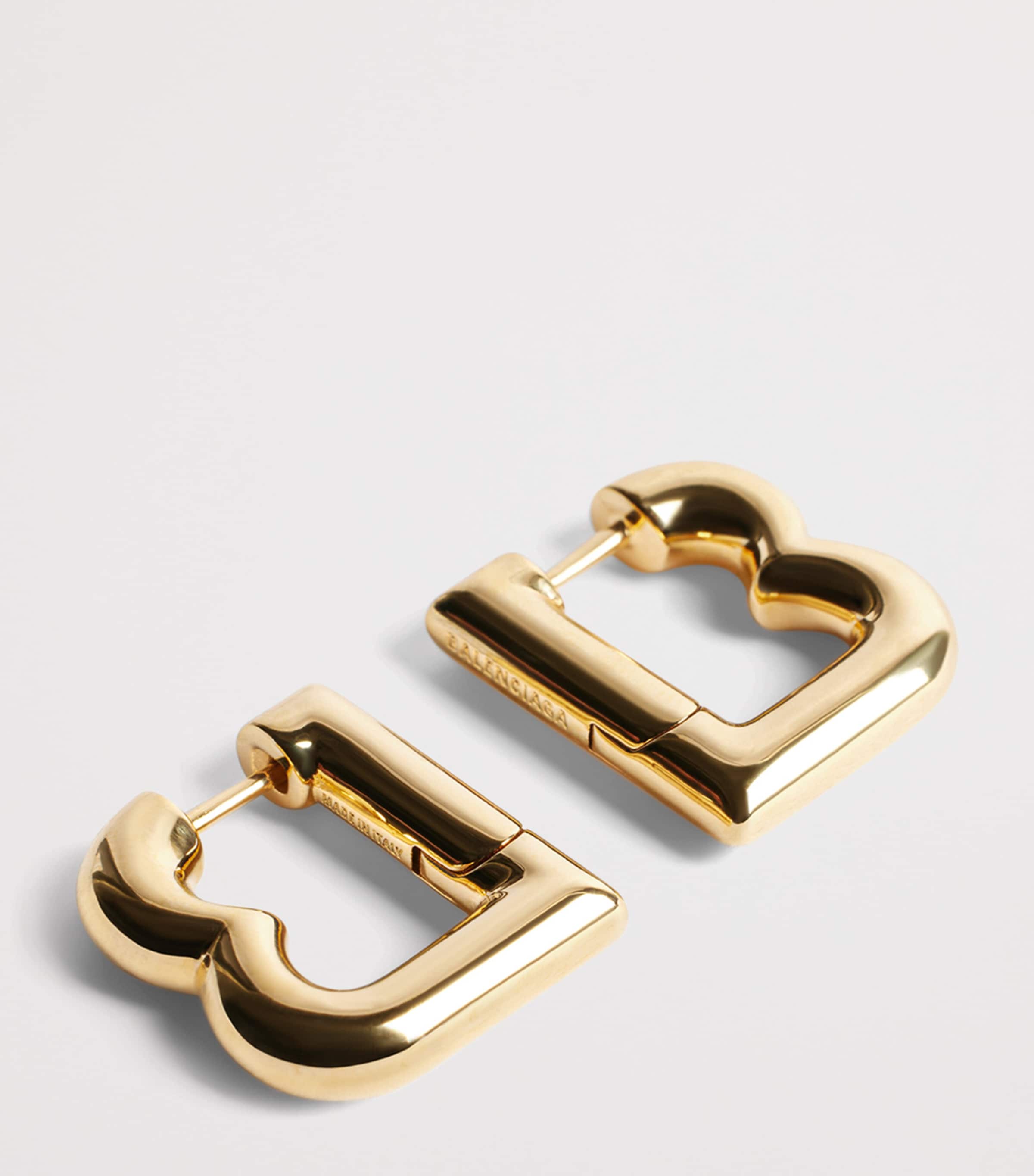 Balenciaga XS B Hoop Earrings Image 3
