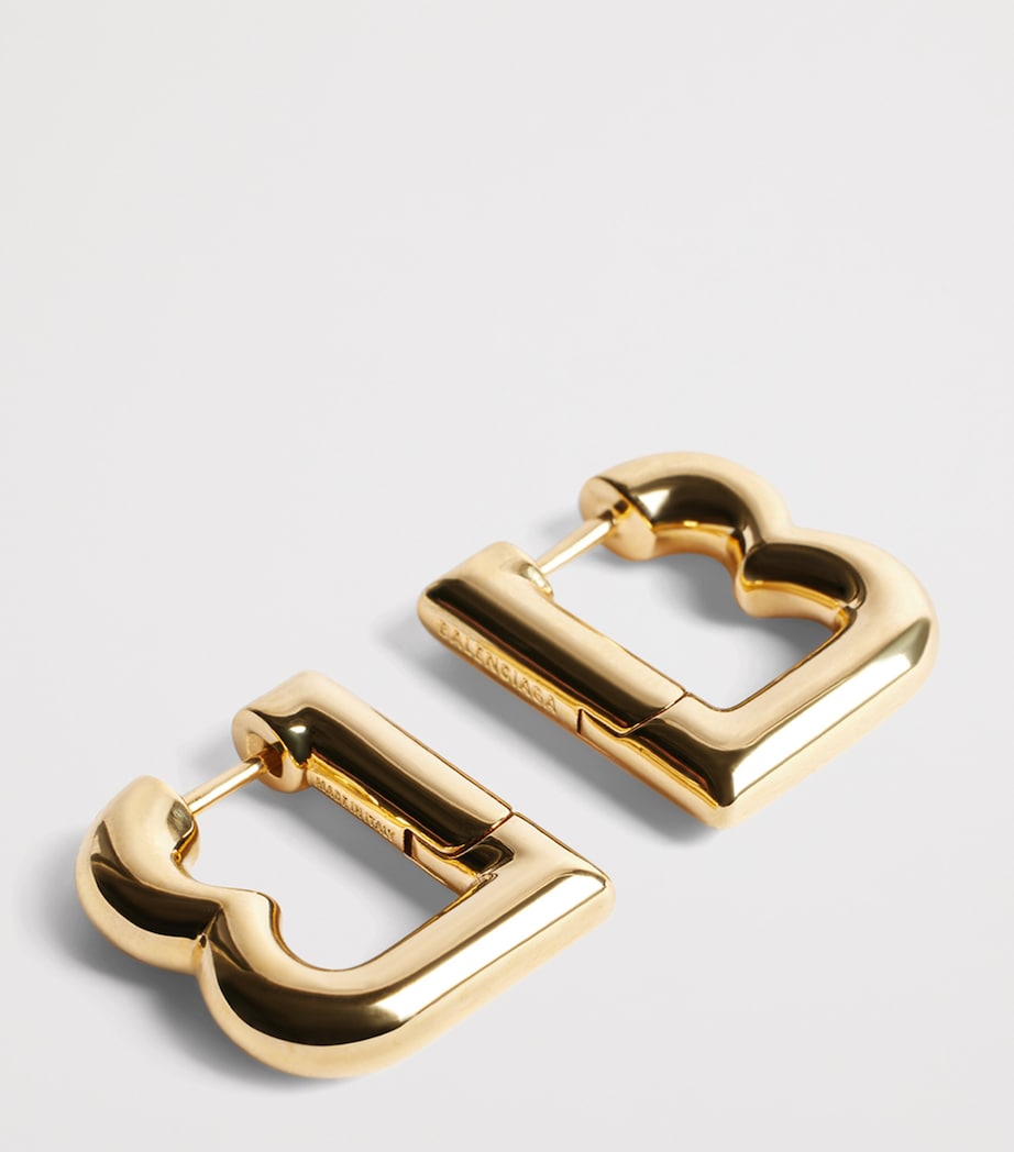 Balenciaga XS B Hoop Earrings Image 3